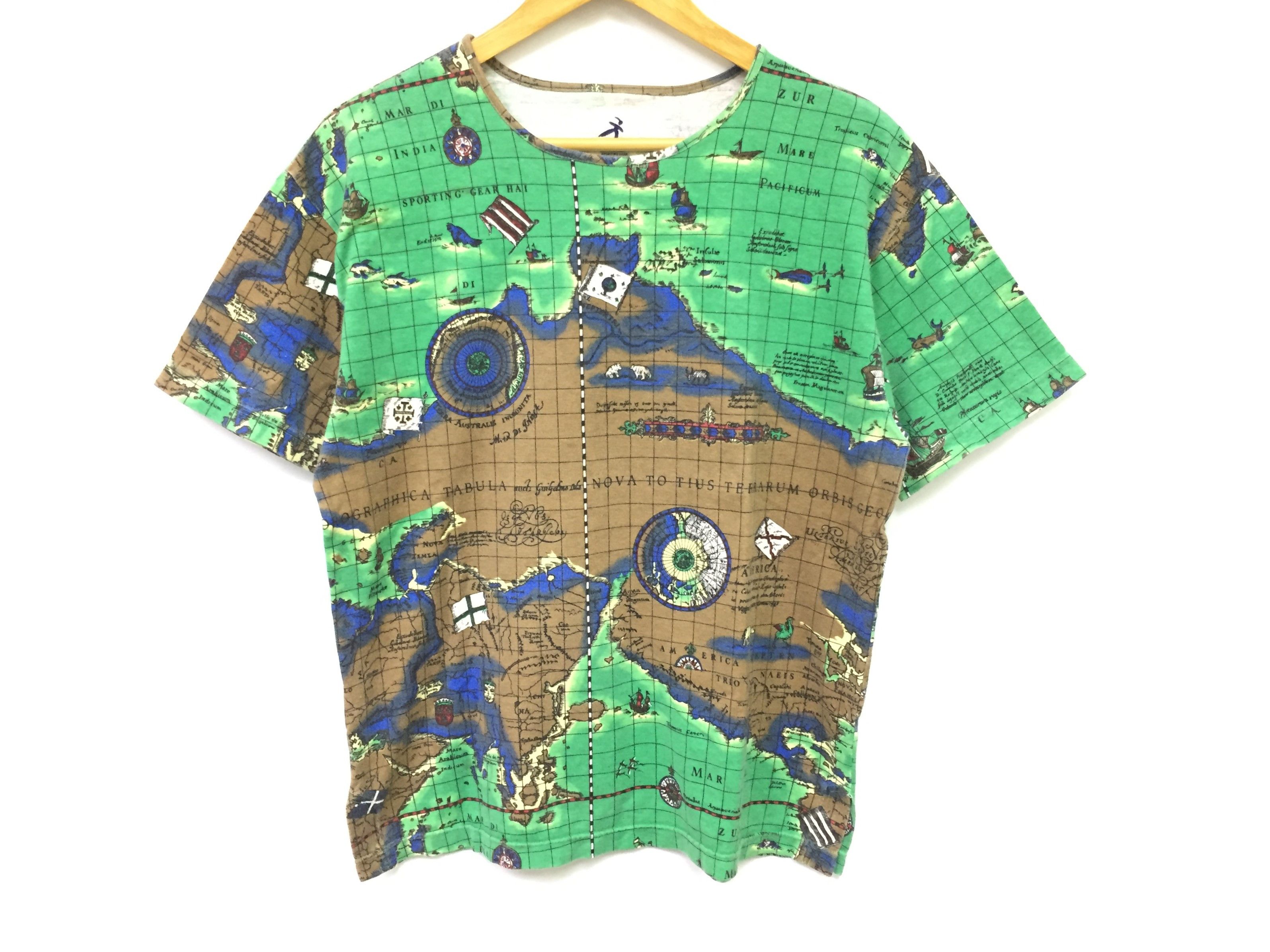 Hai Sporting Gear × Issey Miyake 60's pirate world map tee Issey Miyake Size US M / EU 48-50 / 2 - 2 Thumbnail
