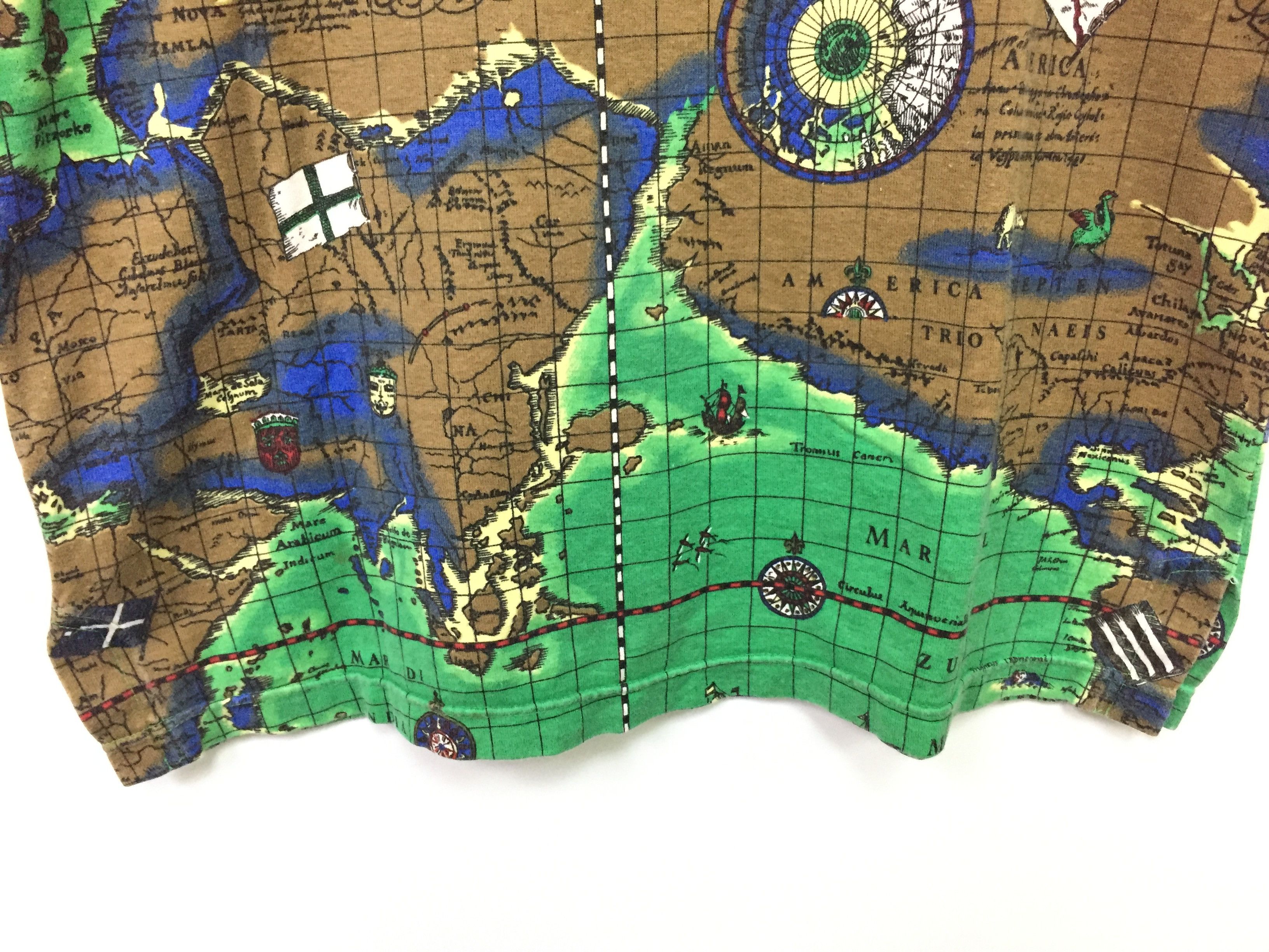 Hai Sporting Gear × Issey Miyake 60's pirate world map tee Issey Miyake Size US M / EU 48-50 / 2 - 7 Thumbnail