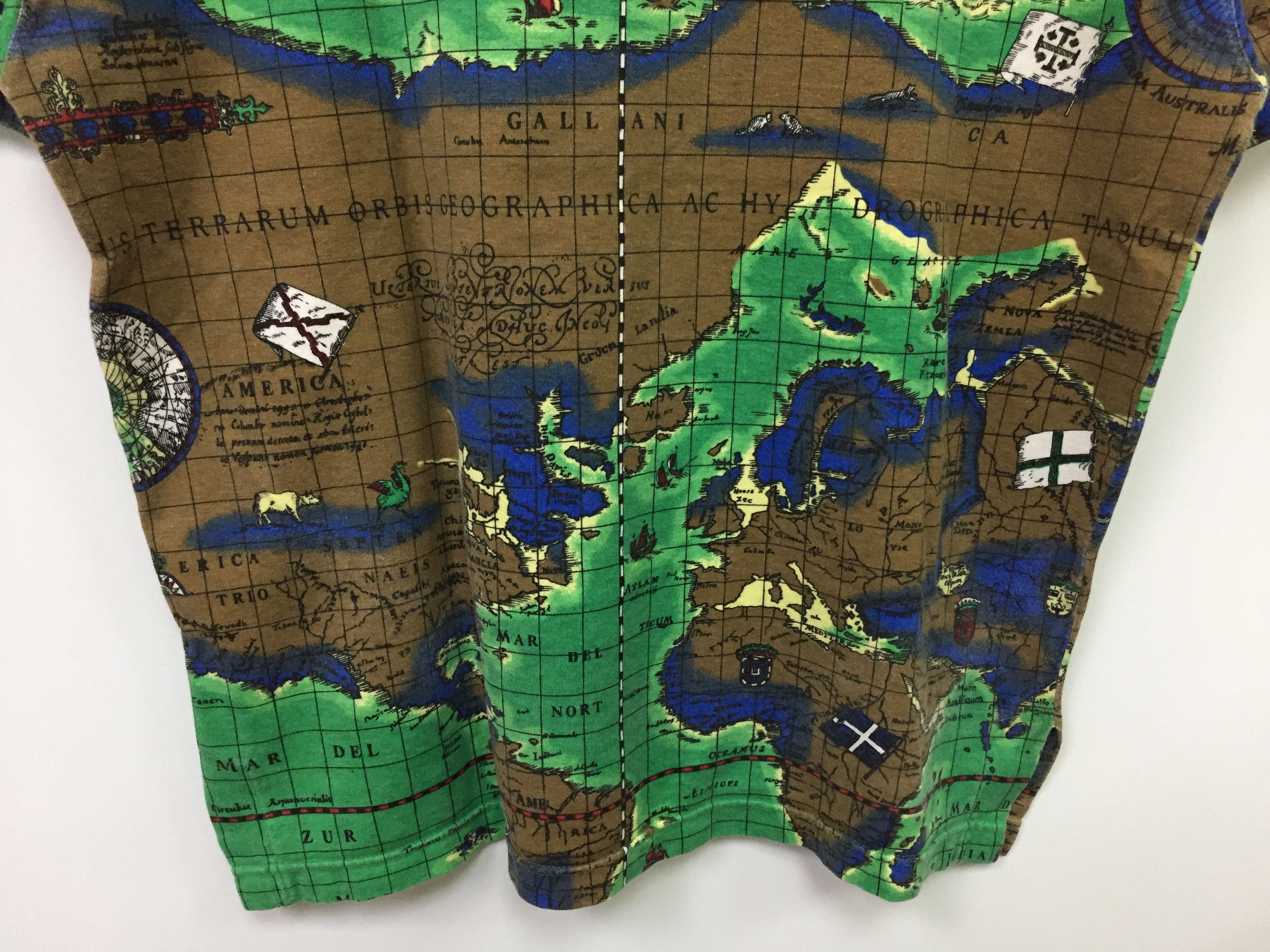 Hai Sporting Gear × Issey Miyake 60's pirate world map tee Issey Miyake Size US M / EU 48-50 / 2 - 10 Thumbnail