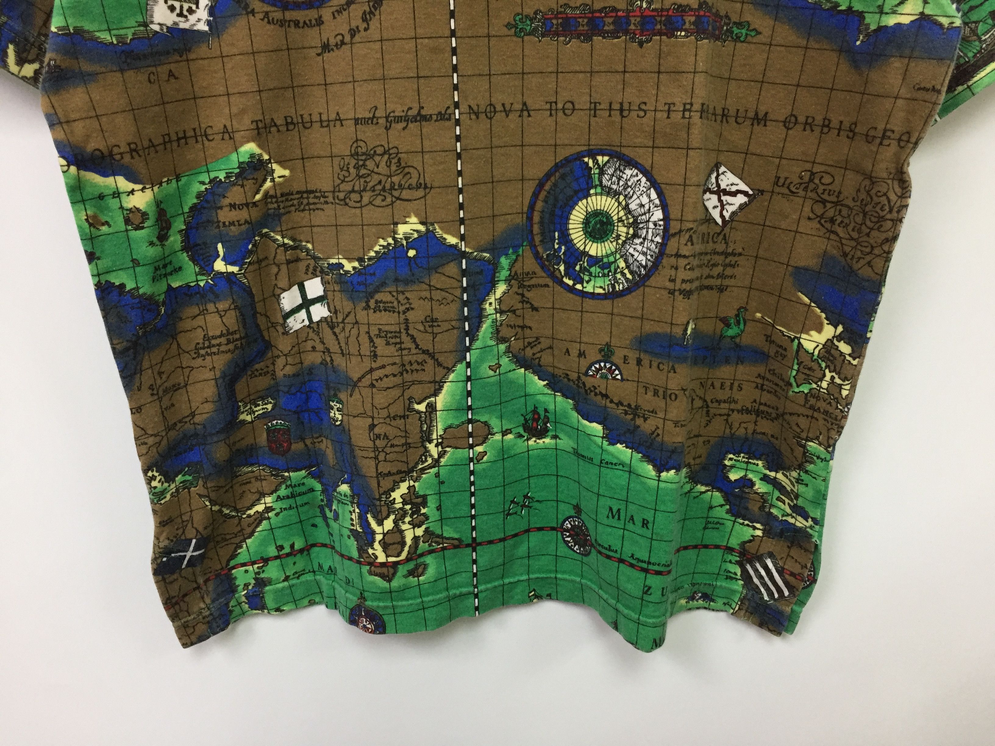 Hai Sporting Gear × Issey Miyake 60's pirate world map tee Issey Miyake Size US M / EU 48-50 / 2 - 4 Thumbnail