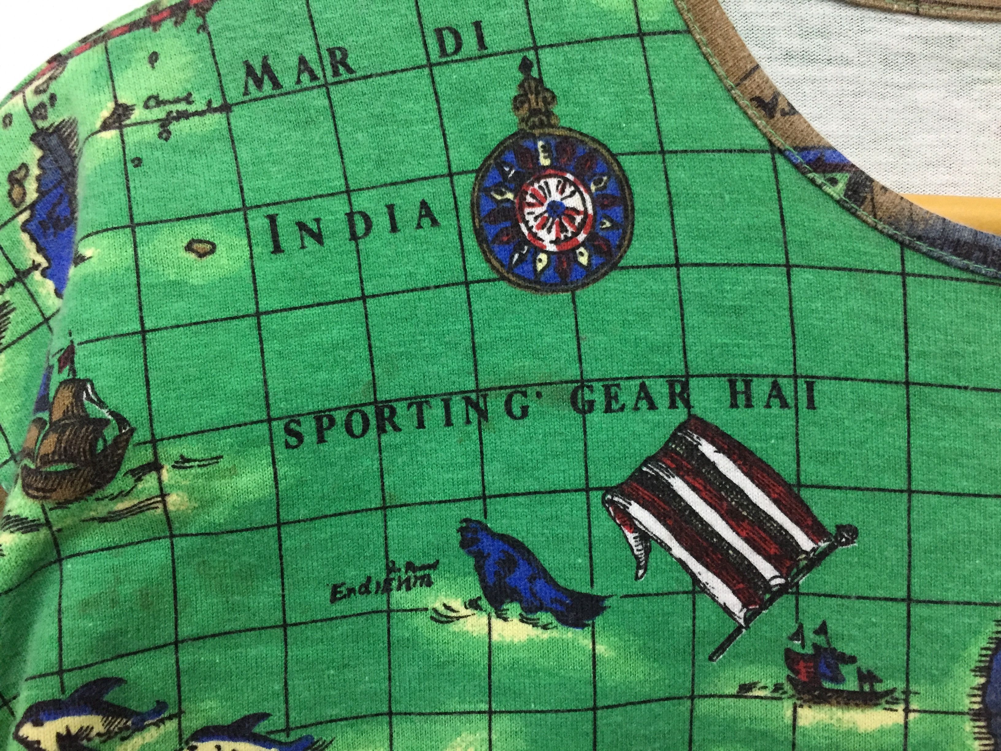 Hai Sporting Gear × Issey Miyake 60's pirate world map tee Issey Miyake Size US M / EU 48-50 / 2 - 5 Thumbnail