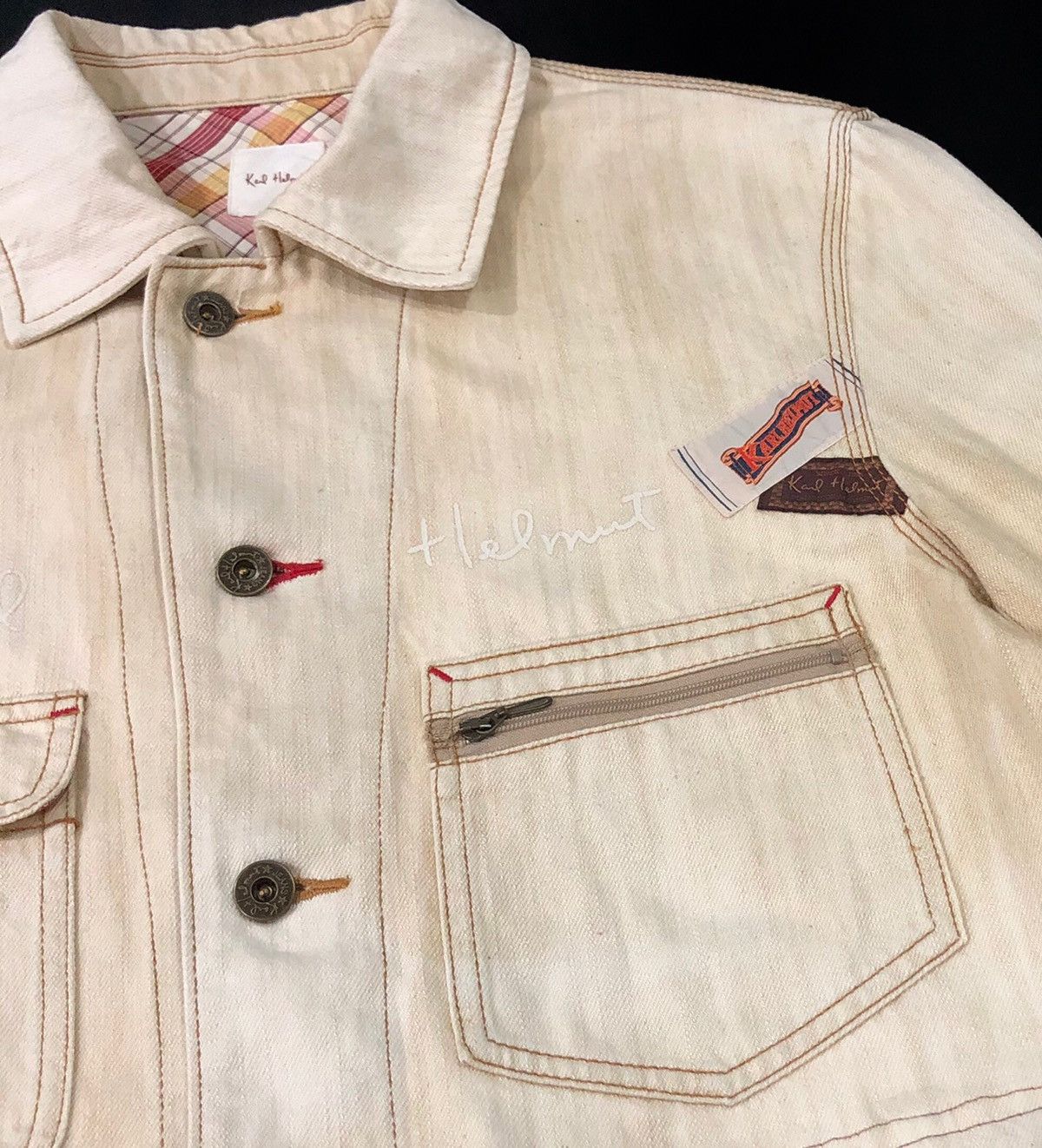 Karl Helmut Karl helmut patches denim chore jacket Size US M / EU 48-50 / 2 - 7 Thumbnail