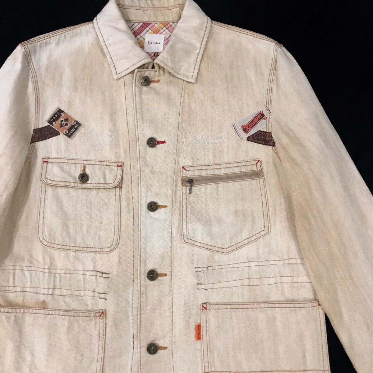 Karl Helmut Karl helmut patches denim chore jacket Size US M / EU 48-50 / 2 - 5 Thumbnail