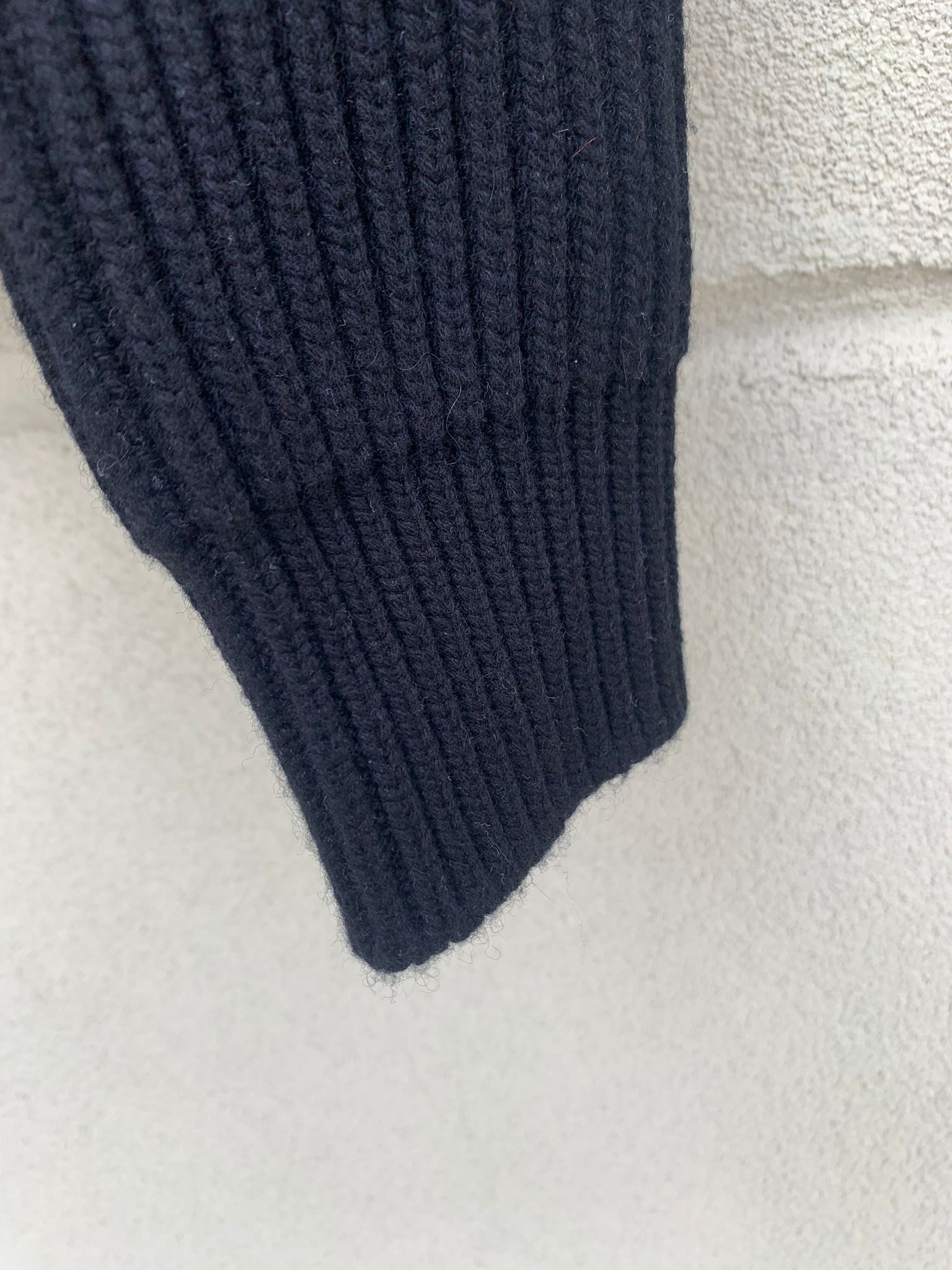 Saint Laurent Paris o1rshd1 Ribbed Cable Knit Sweater in Black Size US S / EU 44-46 / 1 - 5 Thumbnail