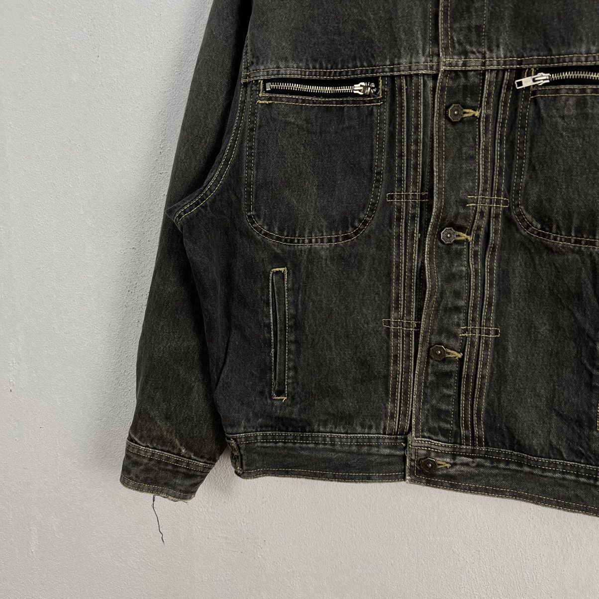 Japanese Brand VINTAGE GENUINE CANGARCON DENIM JACKET BIKER WEAR Size US L / EU 52-54 / 3 - 4 Thumbnail