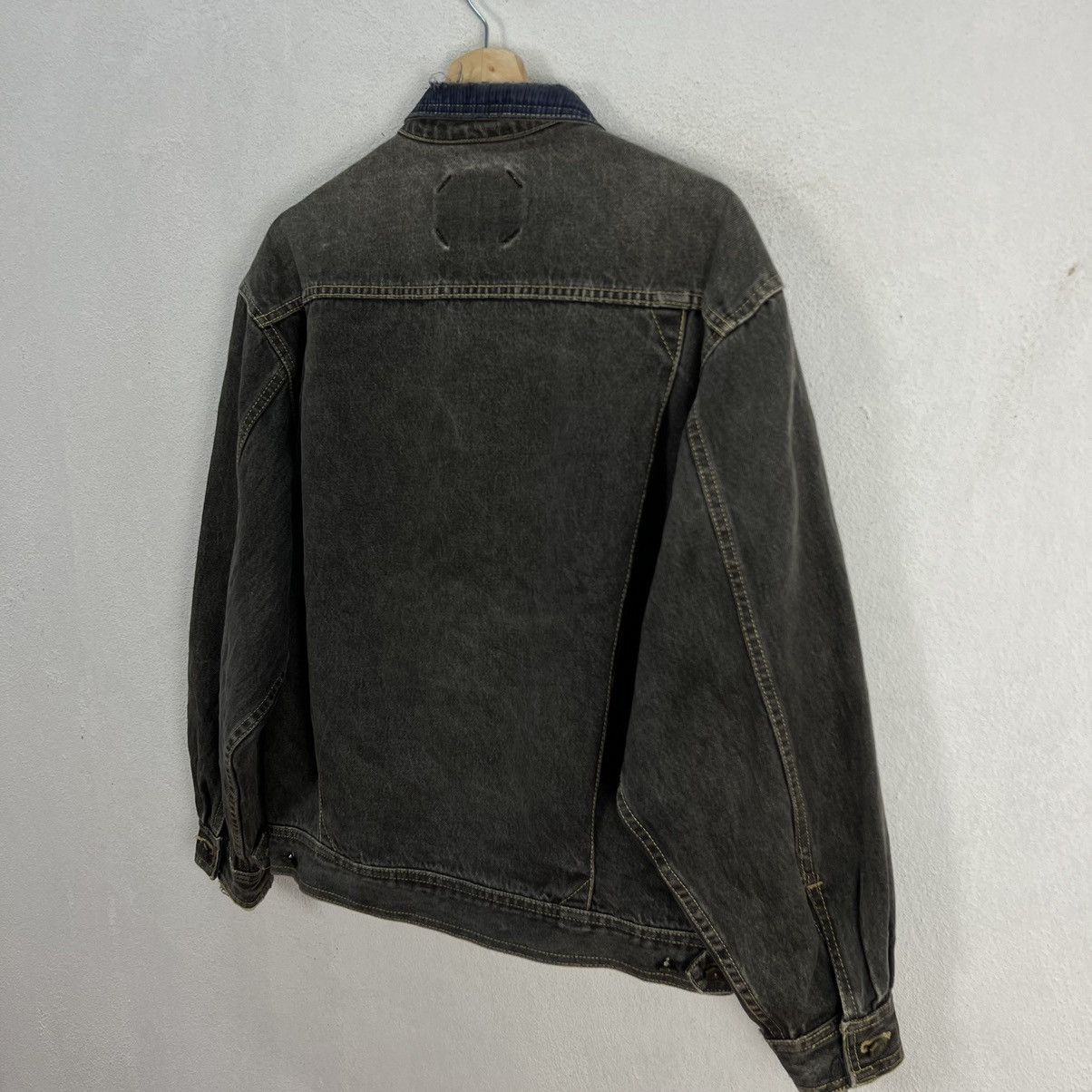 Japanese Brand VINTAGE GENUINE CANGARCON DENIM JACKET BIKER WEAR Size US L / EU 52-54 / 3 - 10 Thumbnail