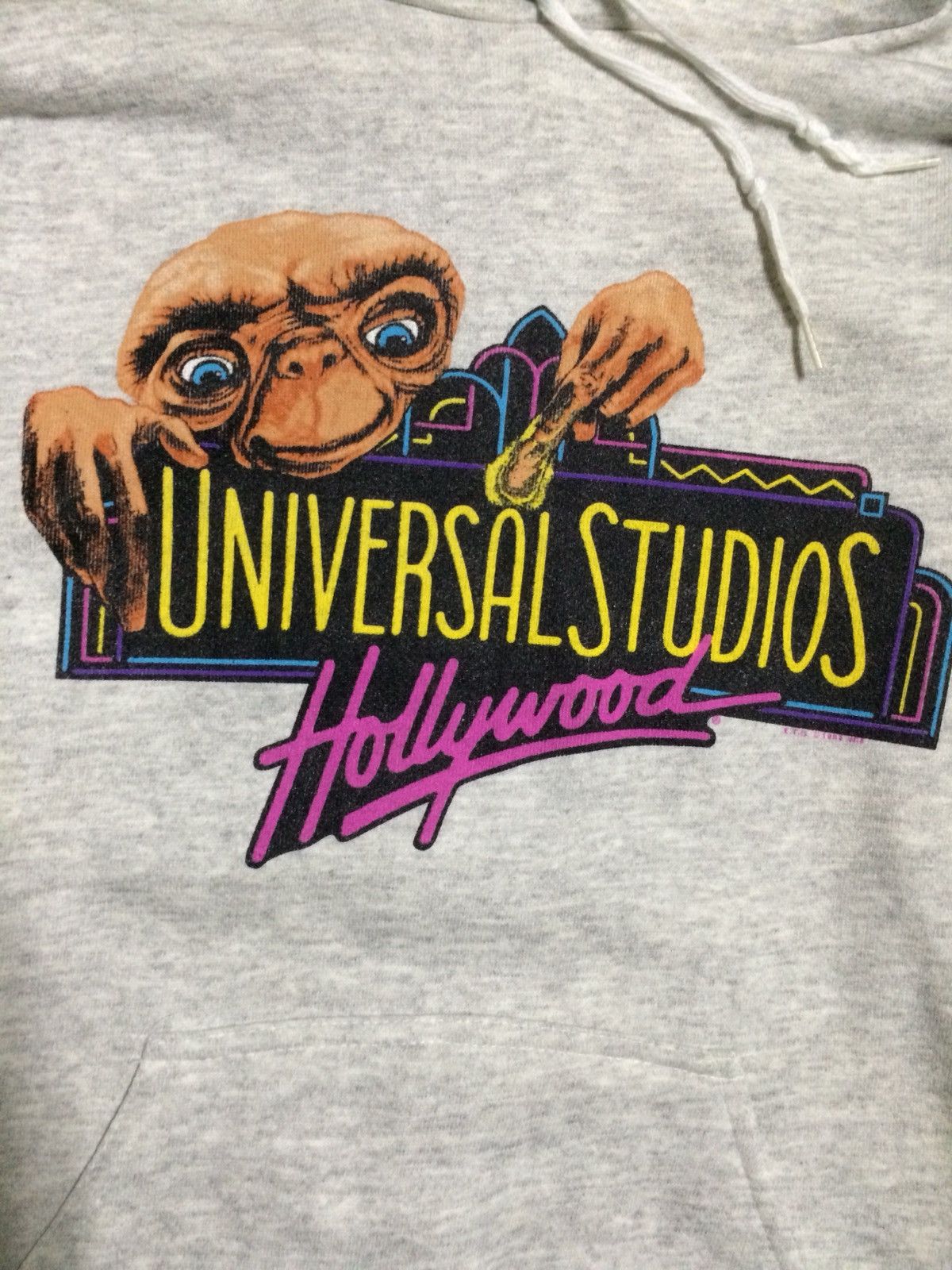 Vintage Vintage 80s Movie ET Marquee Hoodie Sweatshirt Deadstock‼️ Size US S / EU 44-46 / 1 - 2 Thumbnail