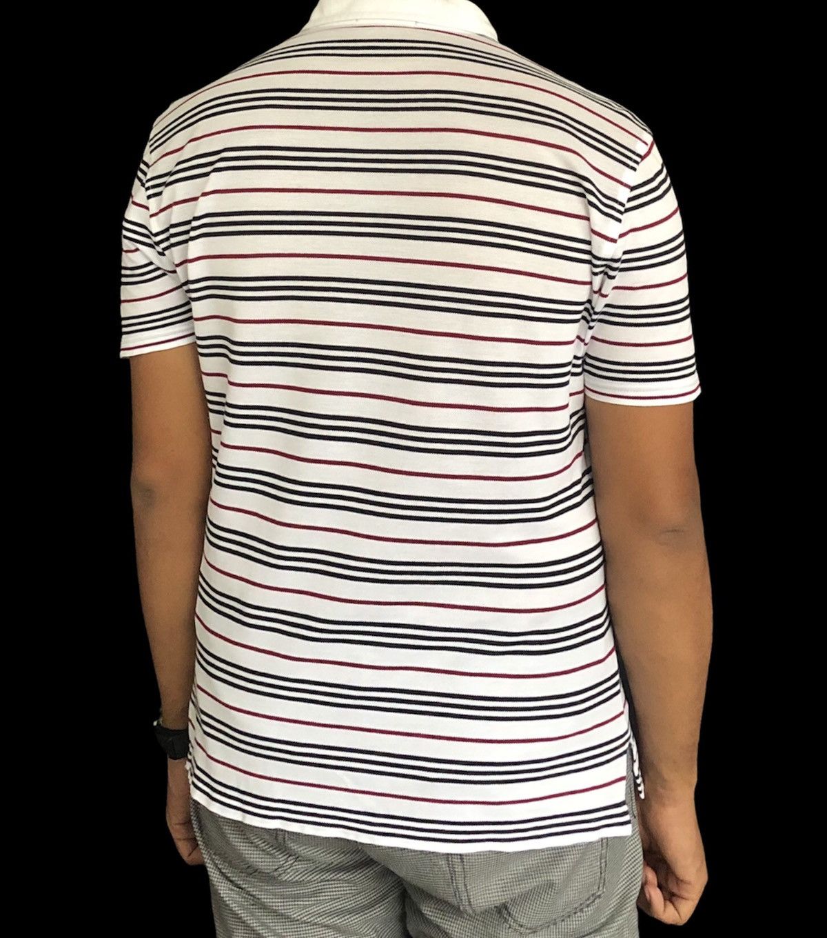 Burberry Burberry Black Label Striped Polo T-shirt Size US M / EU 48-50 / 2 - 11 Thumbnail