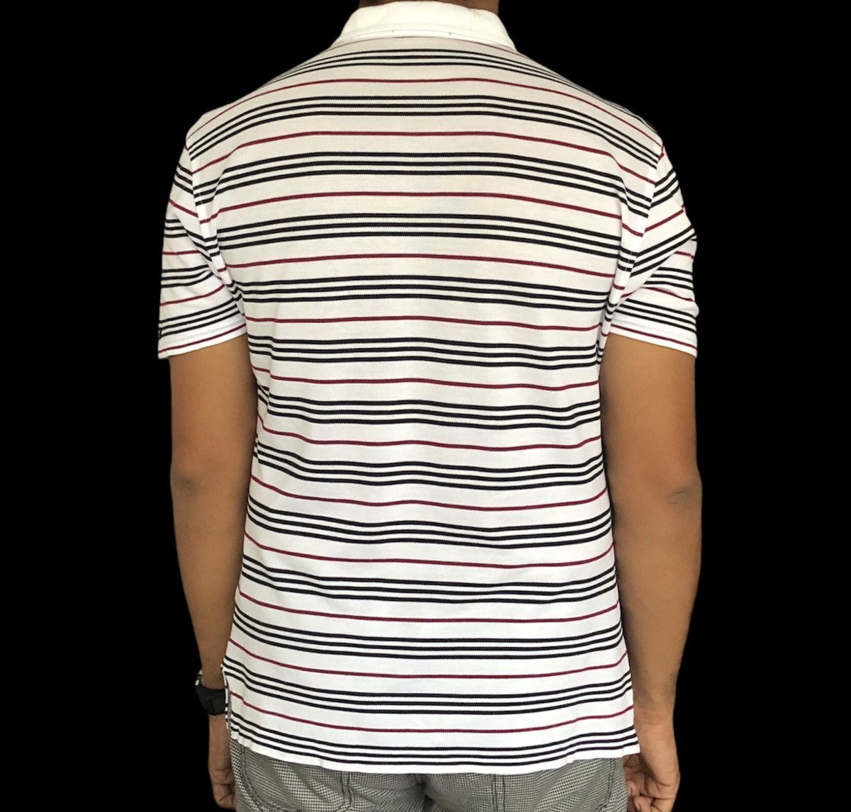 Burberry Burberry Black Label Striped Polo T-shirt Size US M / EU 48-50 / 2 - 10 Thumbnail
