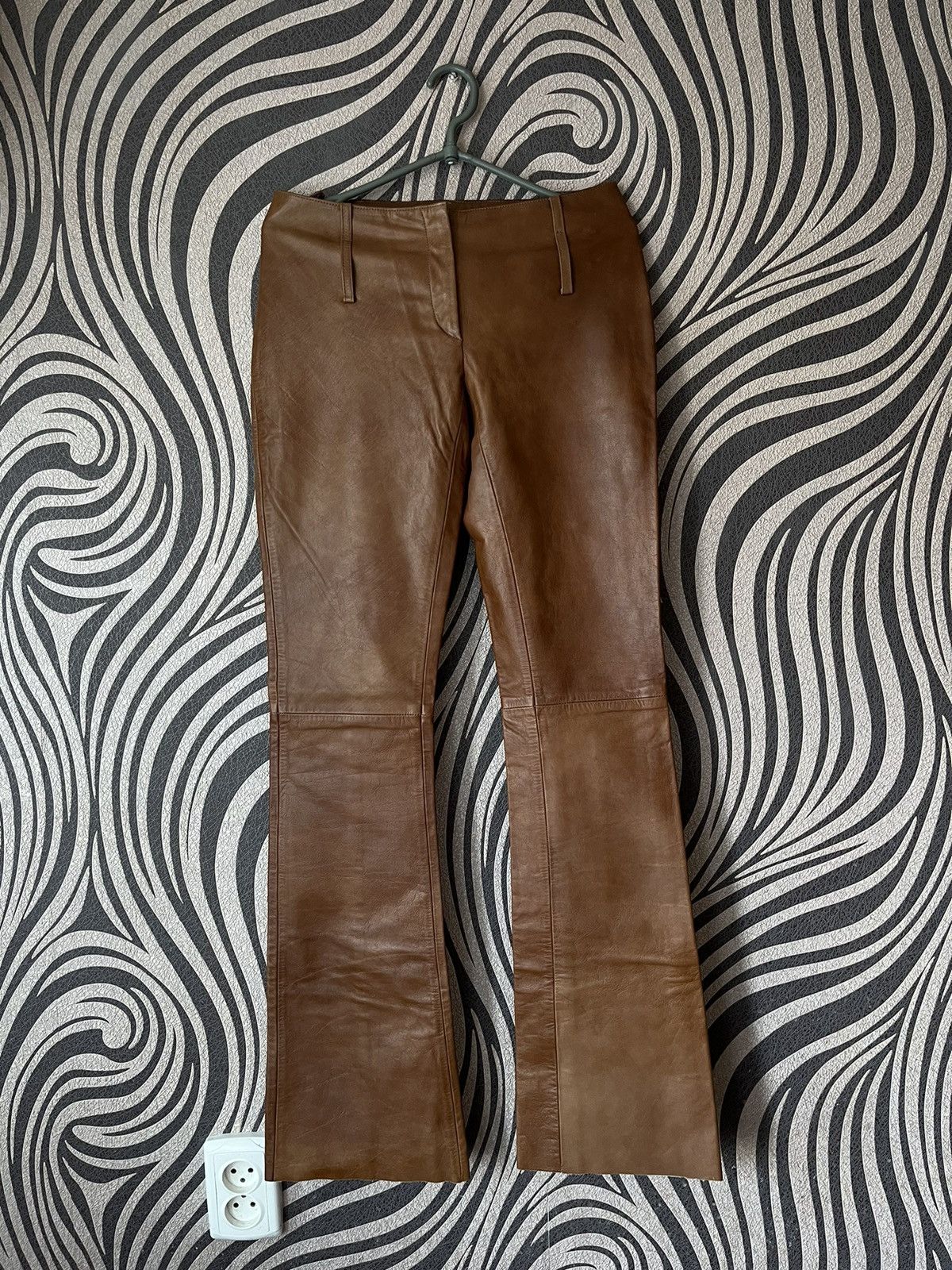 Vintage Prada Leather Pants | Grailed