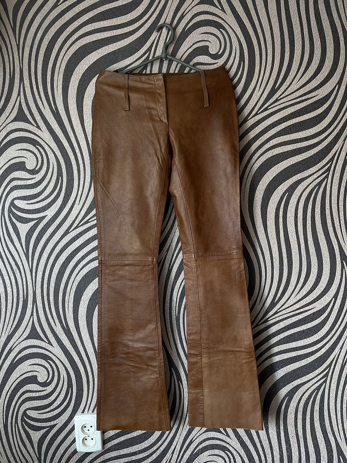 image of Avant Garde x Prada Leather Pants in Not Specifed, Women's (Size 26)