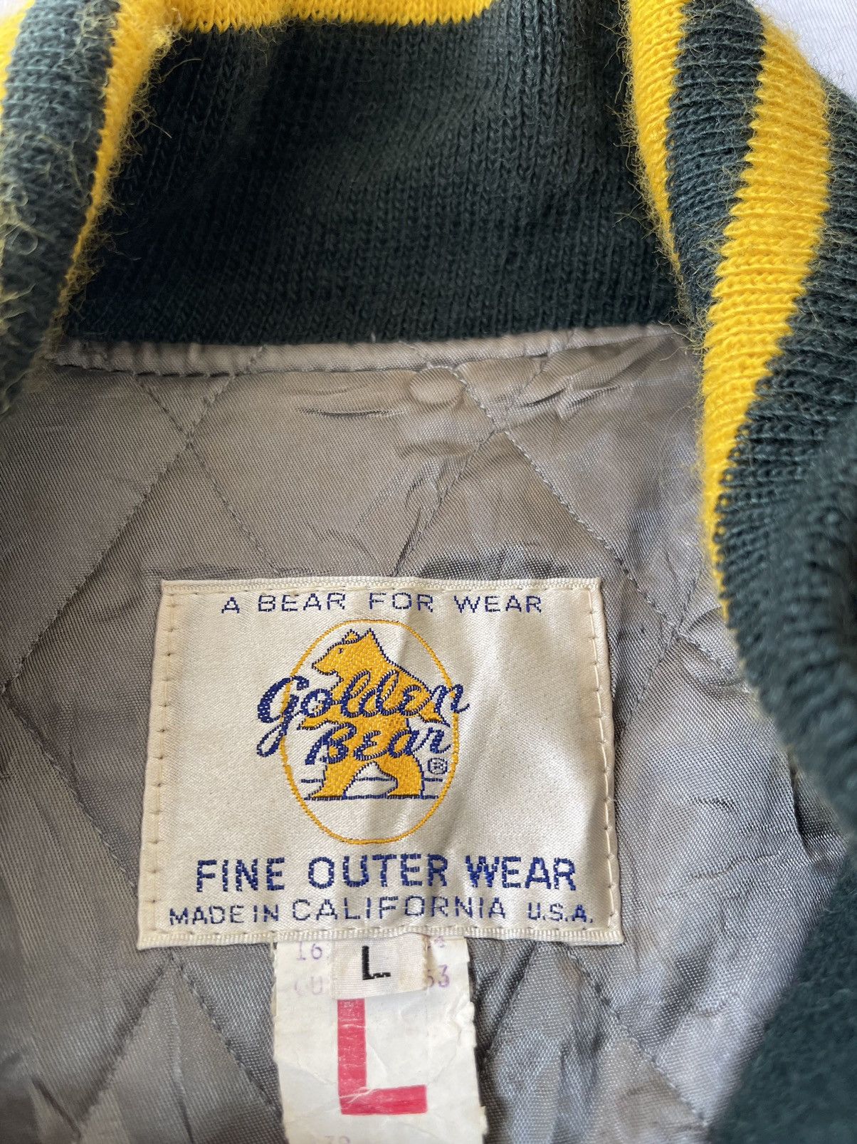 Vintage VINTAGE 80s GOLDEN BEAR VARSITY JACKET Size US L / EU 52-54 / 3 - 11 Thumbnail