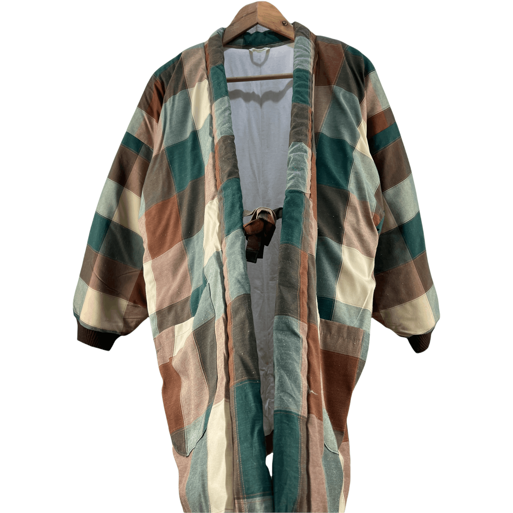 Japanese Brand Vintage Kimono Patchwork multicolour japanase style Size US L / EU 52-54 / 3 - 8 Thumbnail