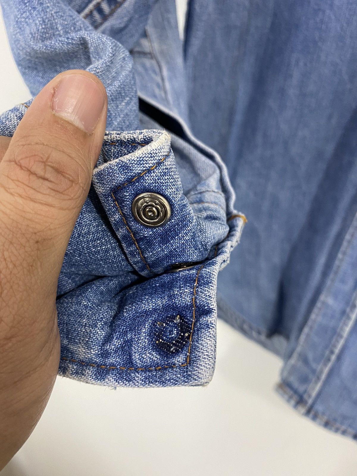 Sugar Cane Vintage Sugar Cane Western Button Shirt Denim Design Size US L / EU 52-54 / 3 - 6 Thumbnail