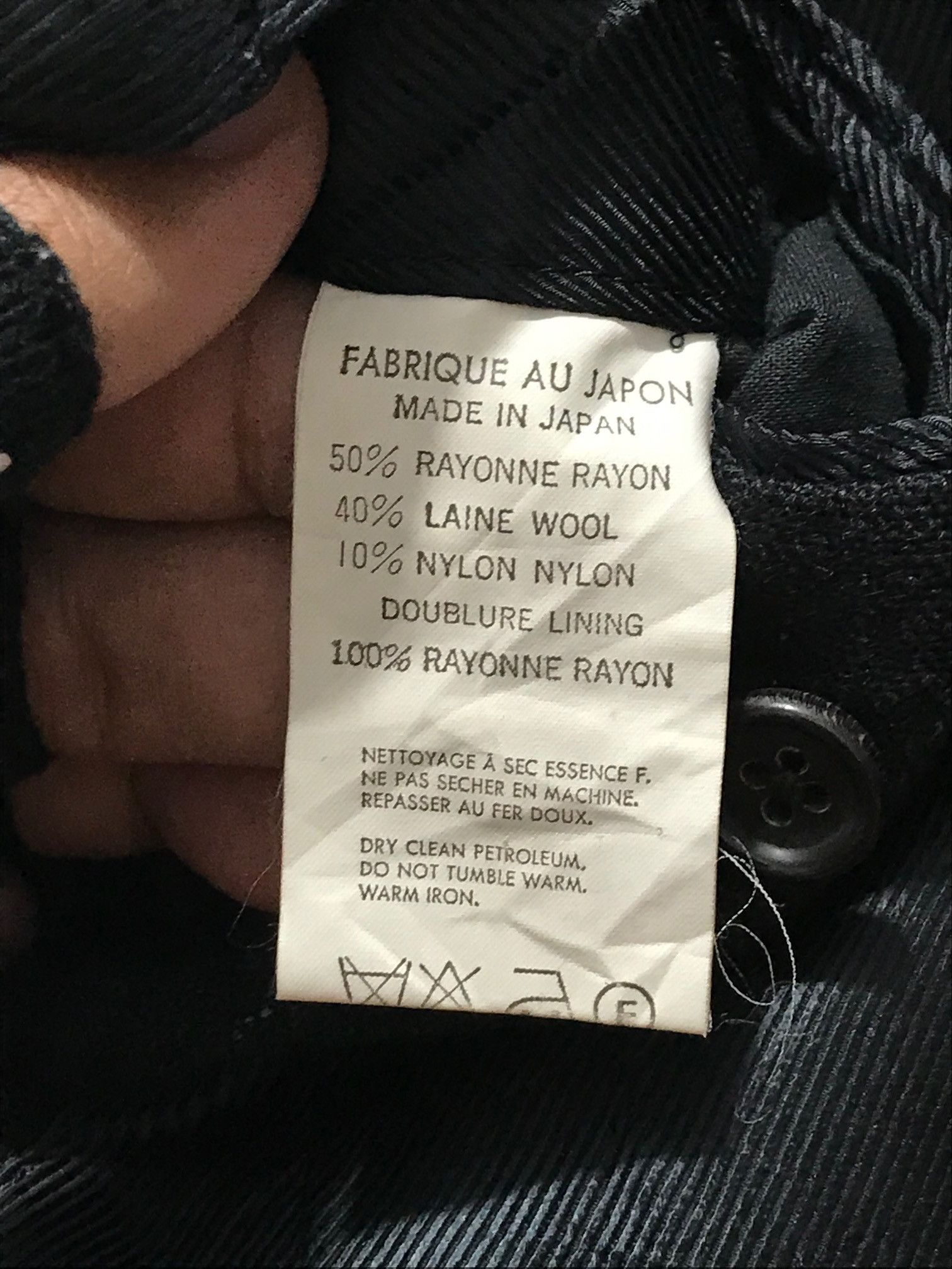 Yohji Yamamoto Y’s Men Yohji Yamamoto Wool Coat Jacket Size US L / EU 52-54 / 3 - 6 Thumbnail