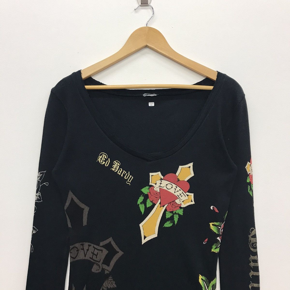 Christian Audigier × Ed Hardy Rare!! ED HARDY By Christian Audigier Long Sleeve Tee Size US S / EU 44-46 / 1 - 2 Thumbnail