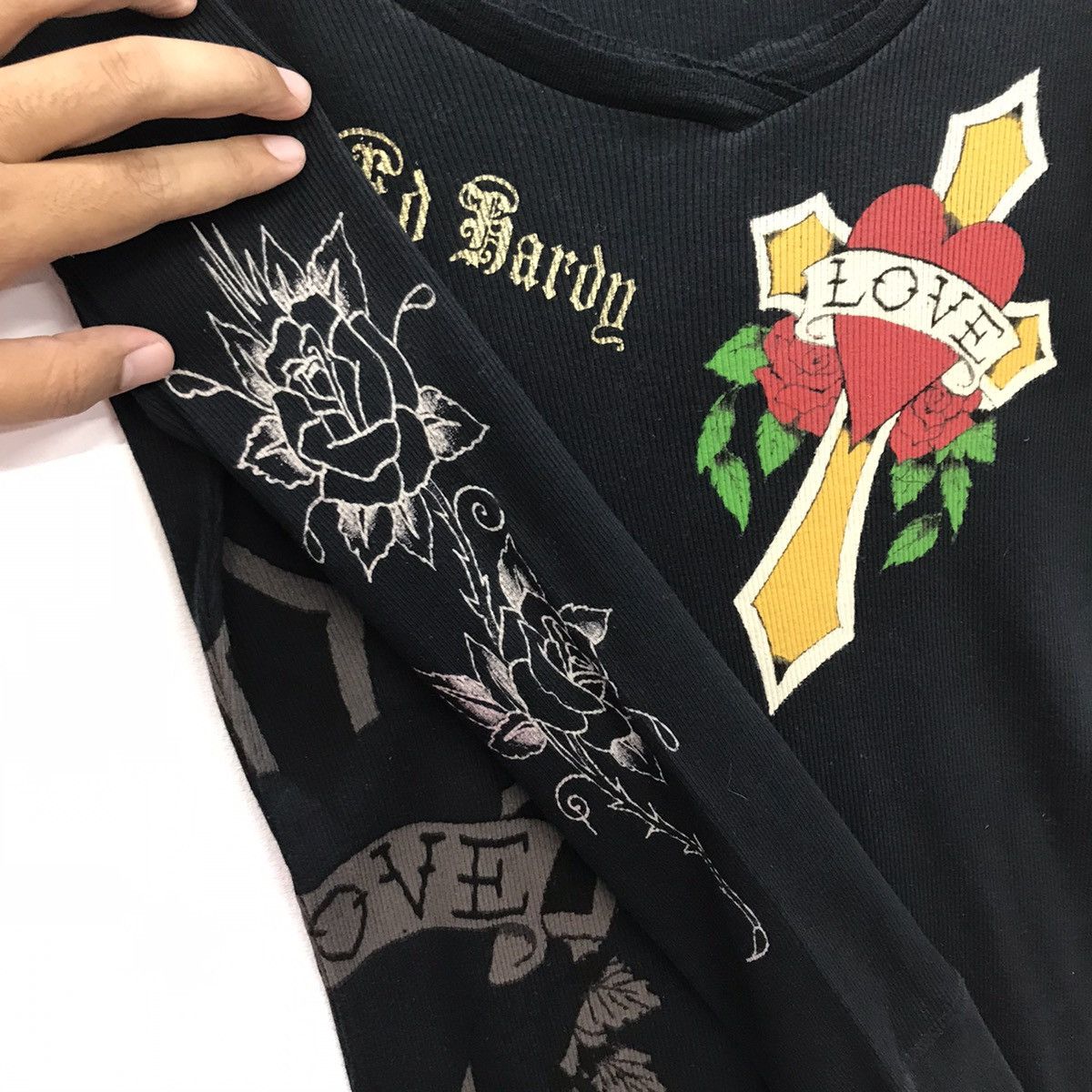 Christian Audigier × Ed Hardy Rare!! ED HARDY By Christian Audigier Long Sleeve Tee Size US S / EU 44-46 / 1 - 13 Thumbnail