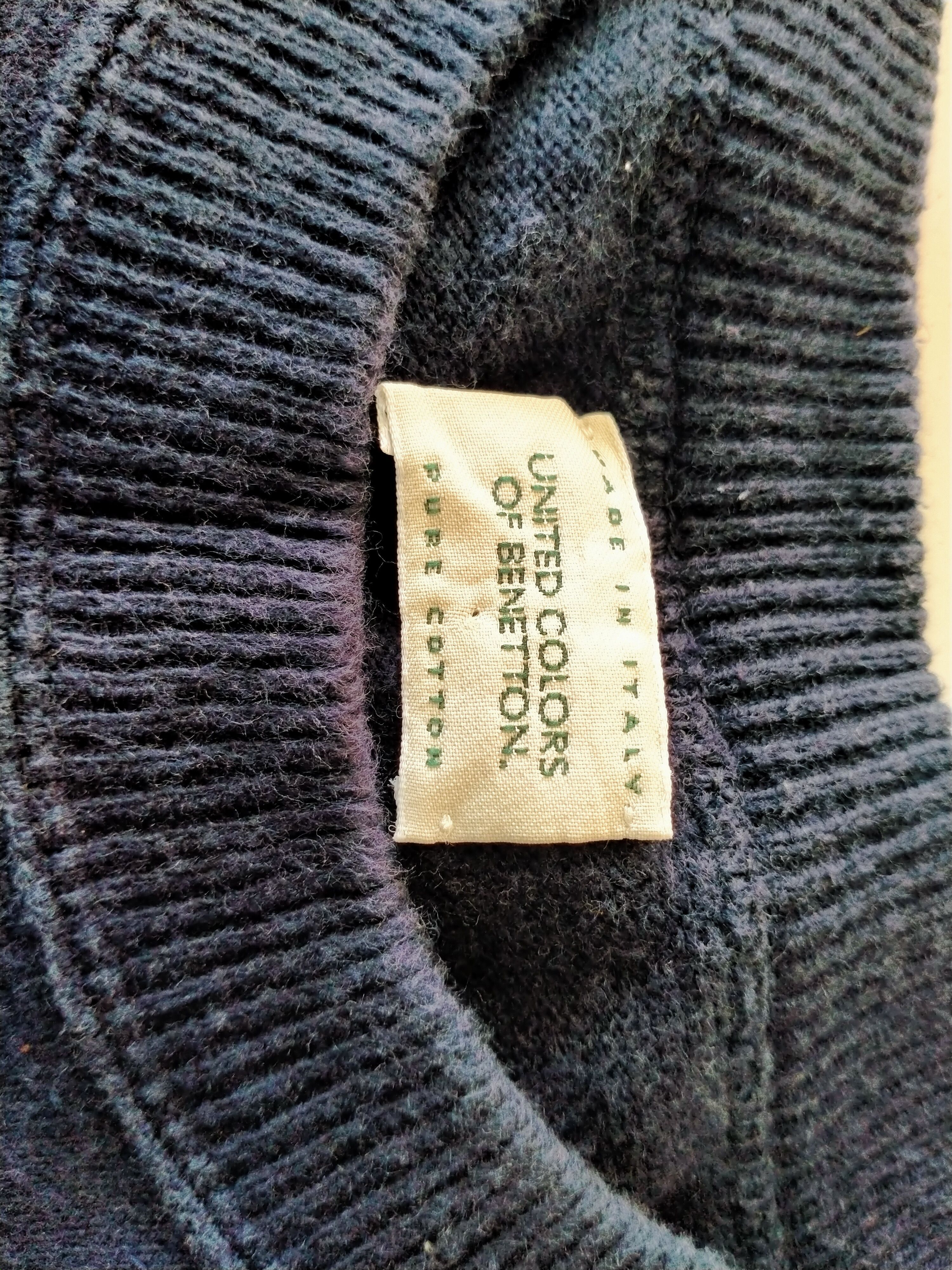 Homespun Knitwear × United Colors Of Benetton United Colour Of Benetton Spellout Woven Striped Size US XL / EU 56 / 4 - 4 Thumbnail