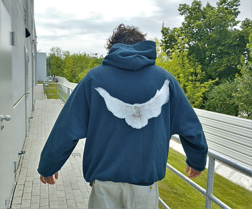 Balenciaga Yeezy Gap Dove Shrunken Hoodie by Balenciaga | Grailed