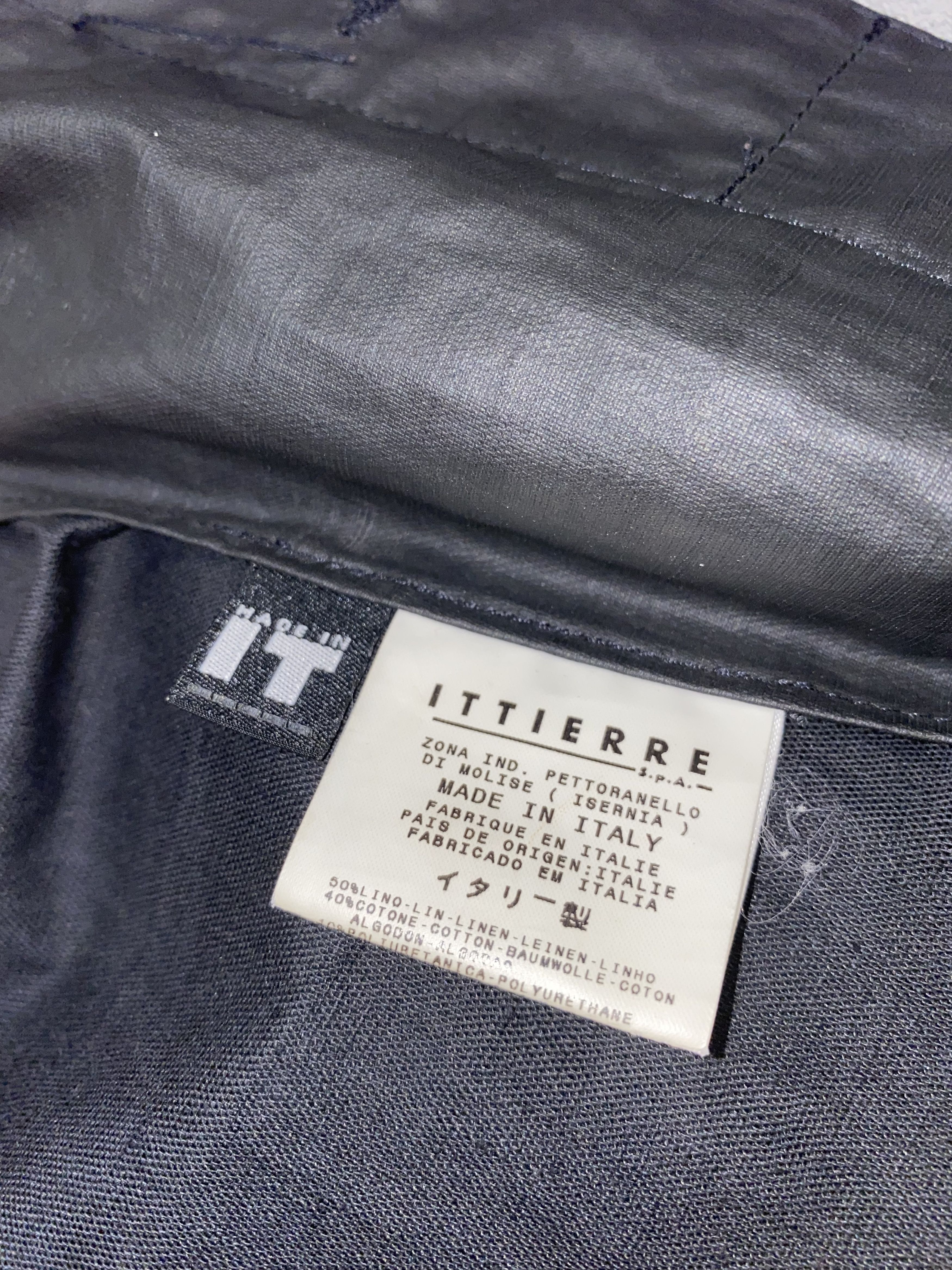 Versace Vintage Versace Graphite Black Waxed Denim Jacket Size US XL / EU 56 / 4 - 16 Thumbnail