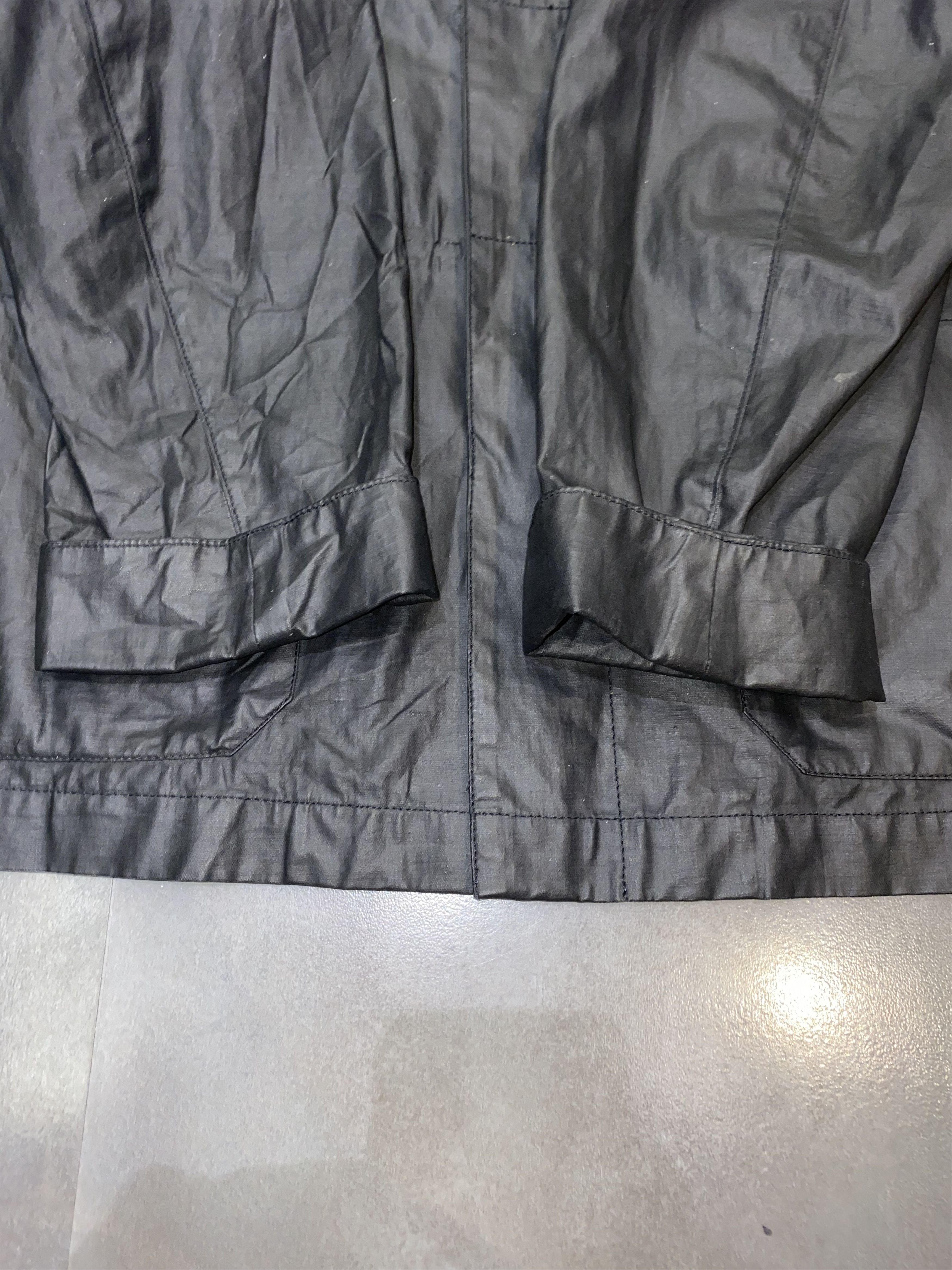 Versace Vintage Versace Graphite Black Waxed Denim Jacket Size US XL / EU 56 / 4 - 11 Thumbnail
