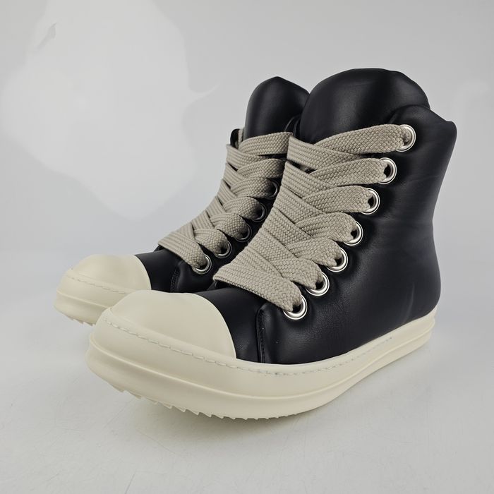 Rick Owens Rick Owens Jumbo Laces High Top Black/Milk Sneakers New 40 ...