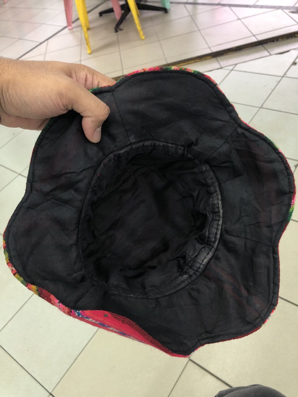 Japanese Brand VINTAGE MEXICAN BLANKET BUCKET HAT CAP HIPPIES PSYCHEDELIC Size ONE SIZE - 10 Thumbnail