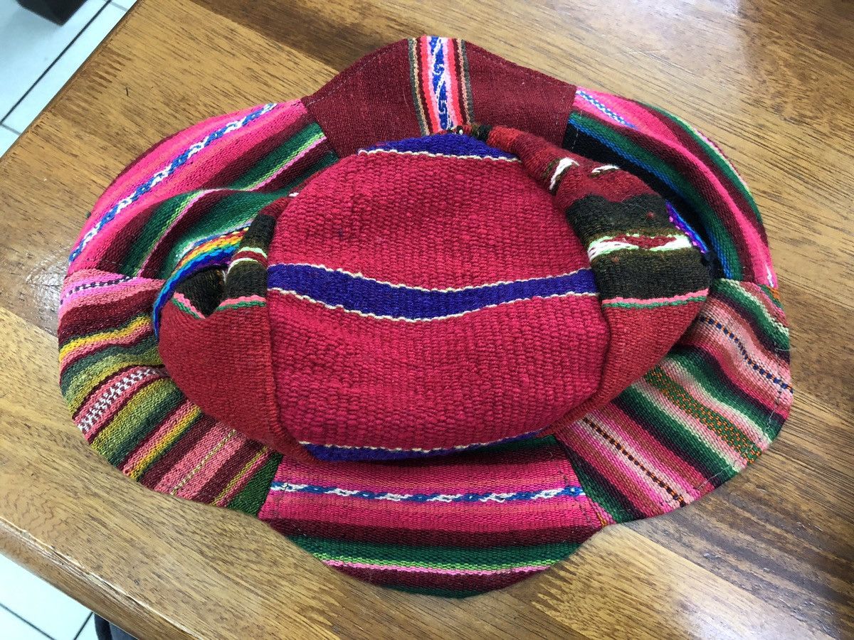 Japanese Brand VINTAGE MEXICAN BLANKET BUCKET HAT CAP HIPPIES PSYCHEDELIC Size ONE SIZE - 9 Thumbnail