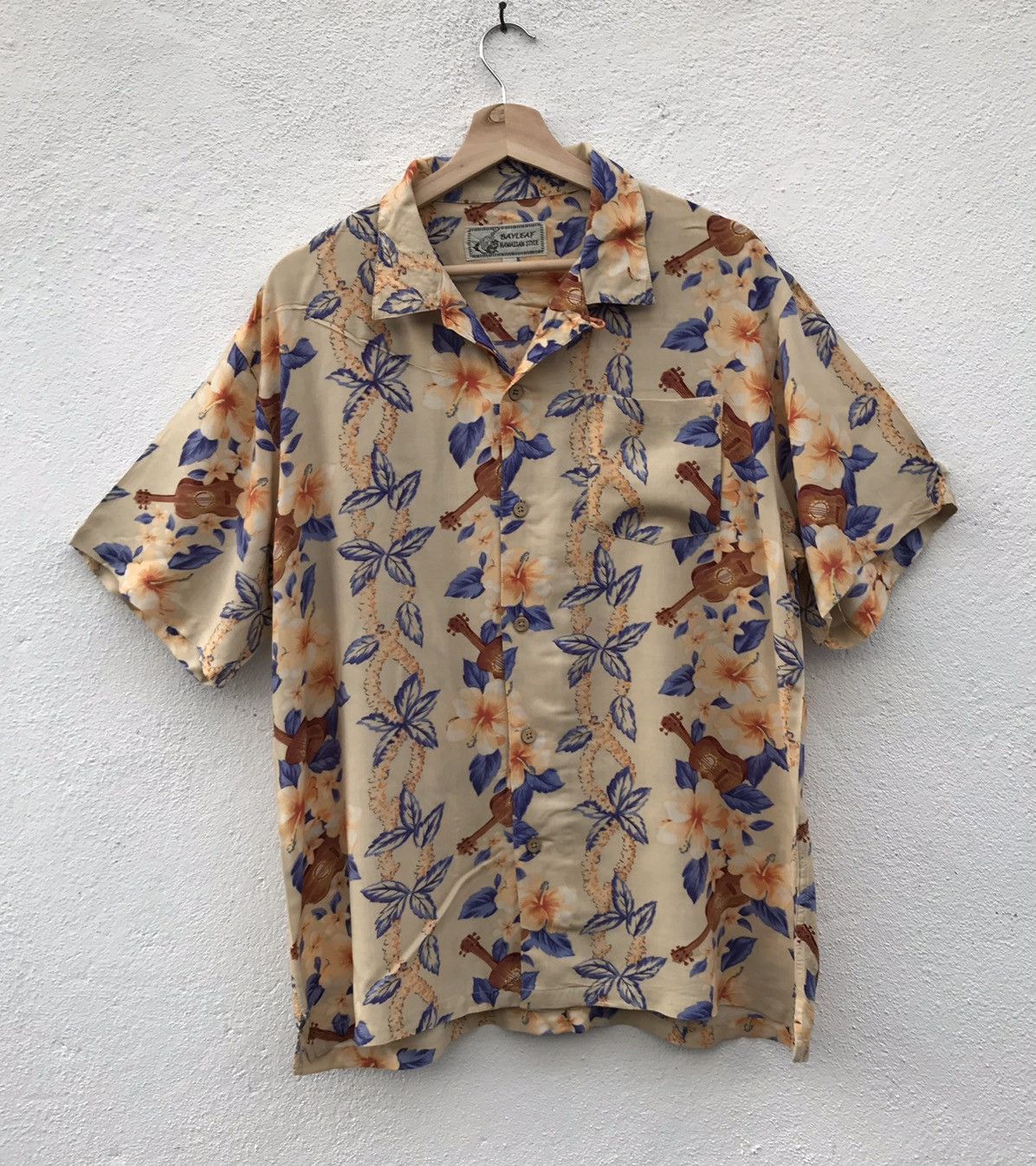 Japanese Brand Bay Leaf Hawaiian Style Rayon Hawaiian Shirt Size US L / EU 52-54 / 3 - 1 Thumbnail