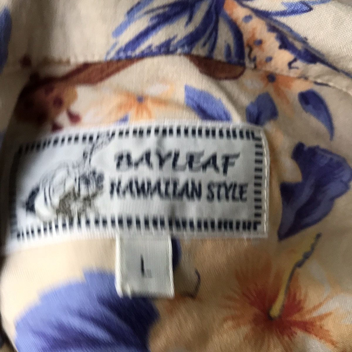 Japanese Brand Bay Leaf Hawaiian Style Rayon Hawaiian Shirt Size US L / EU 52-54 / 3 - 7 Thumbnail
