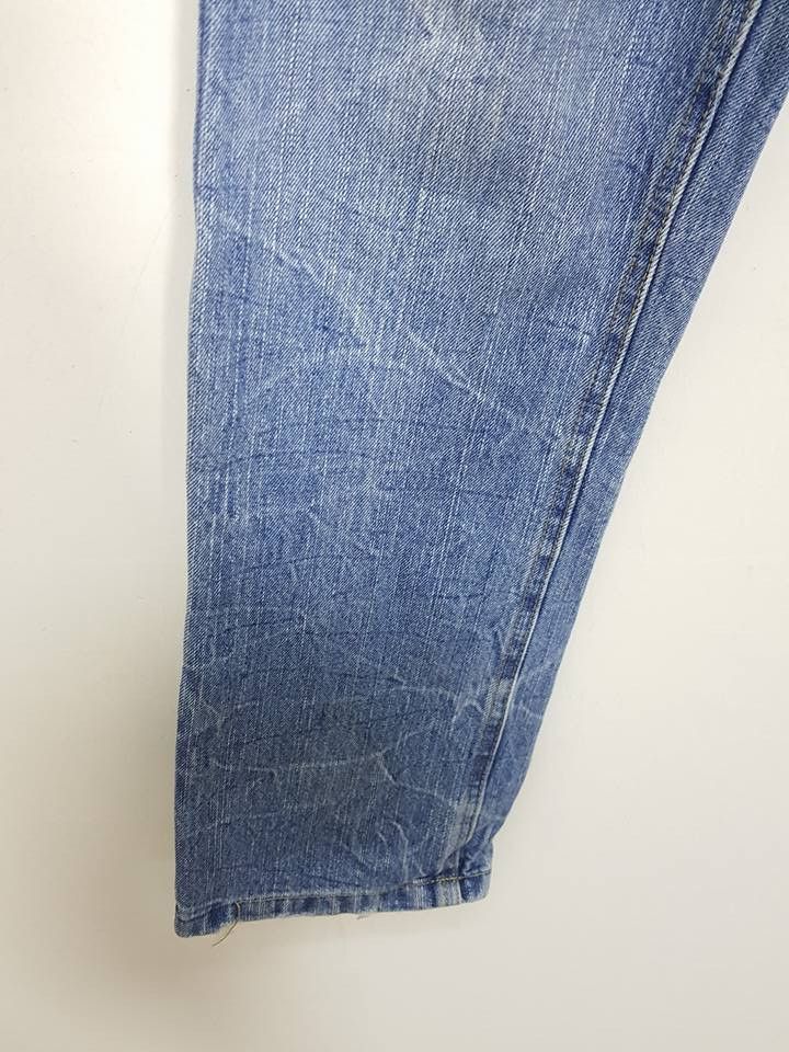 Designer × Japanese Brand Unique Hickory Patchwork Distressed Denim Jeans Pants Size US 29 - 11 Thumbnail