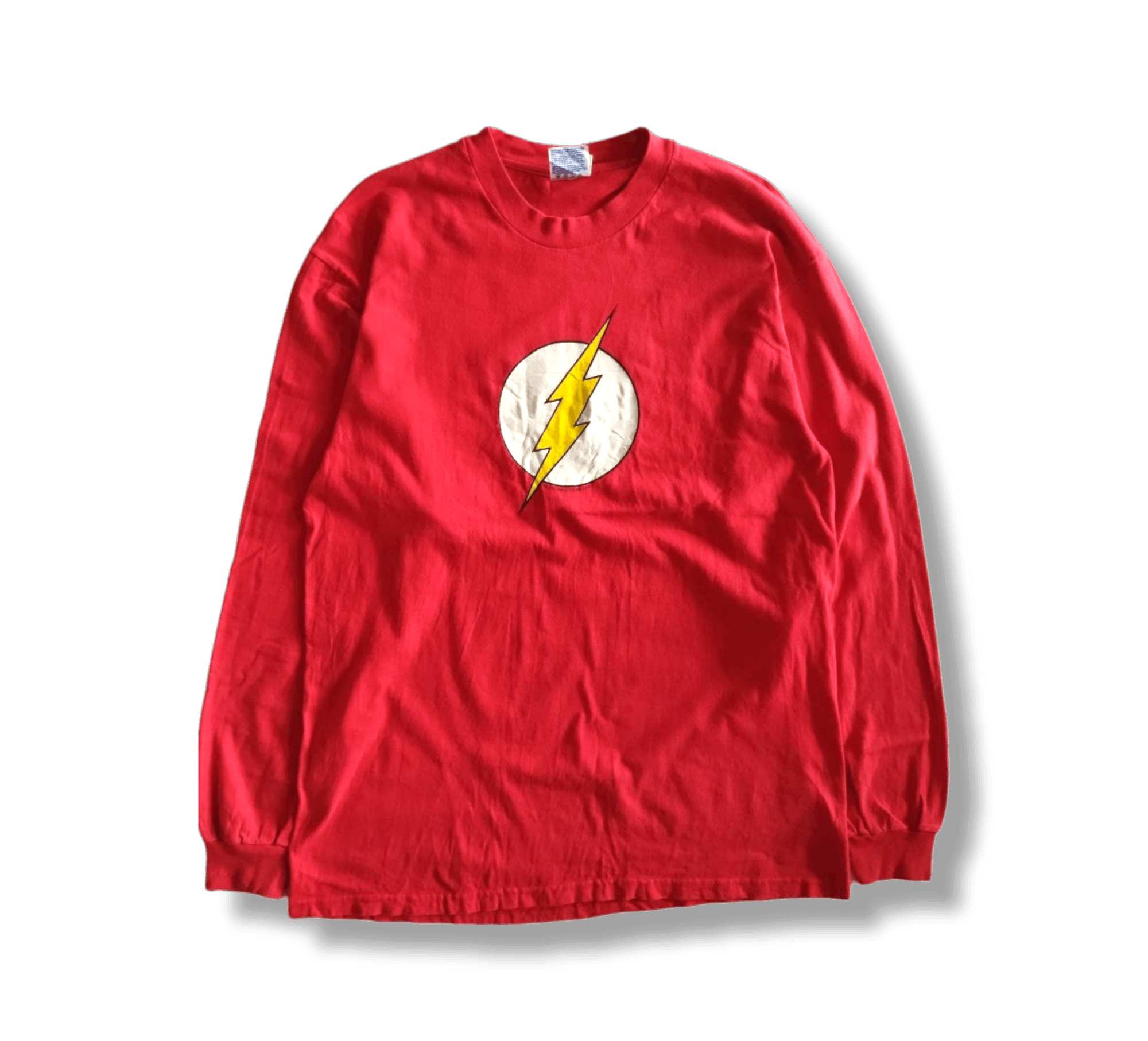 image of Dc Comics x Marvel Comics vintage The Flash T-Shirt in Red, Men's (Size Large)