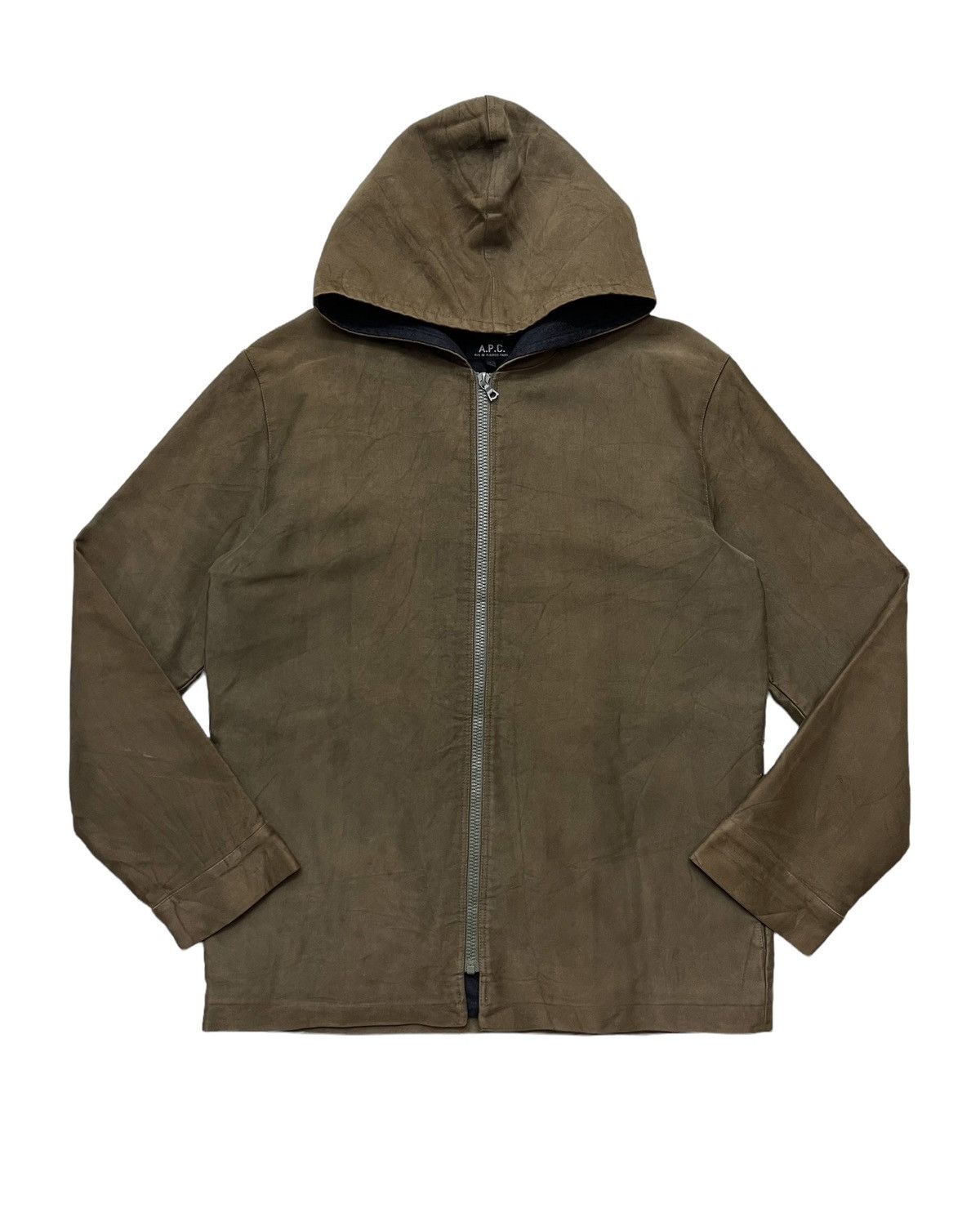 A.P.C. VINTAGE A.P.C HOODIE RIRI ZIPPER MOLESKINE JACKET (size 1) Size US M / EU 48-50 / 2 - 2 Thumbnail