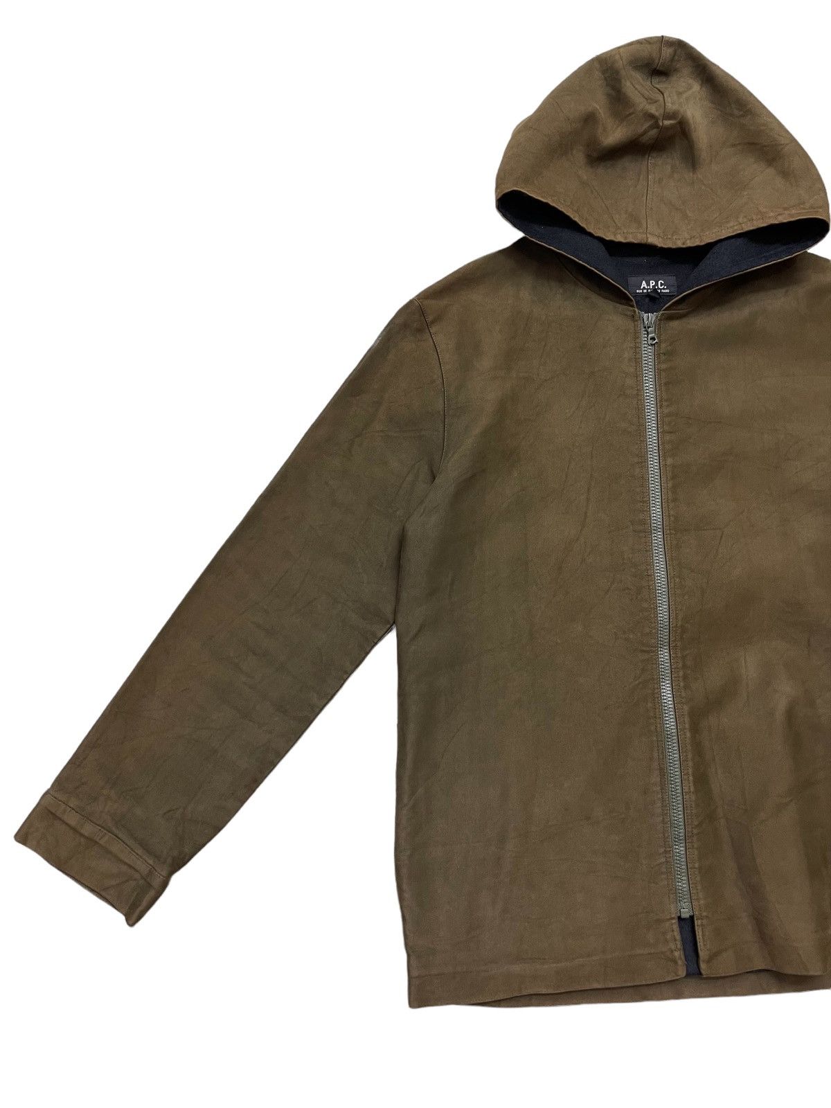 A.P.C. VINTAGE A.P.C HOODIE RIRI ZIPPER MOLESKINE JACKET (size 1) Size US M / EU 48-50 / 2 - 5 Thumbnail
