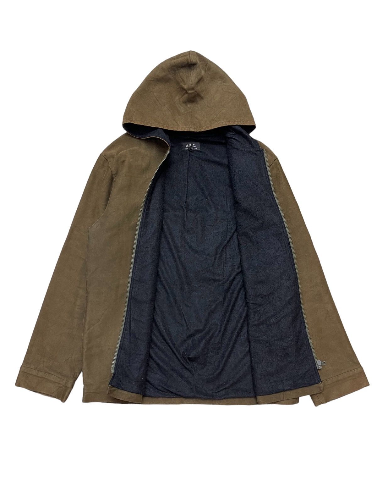 A.P.C. VINTAGE A.P.C HOODIE RIRI ZIPPER MOLESKINE JACKET (size 1) Size US M / EU 48-50 / 2 - 3 Thumbnail