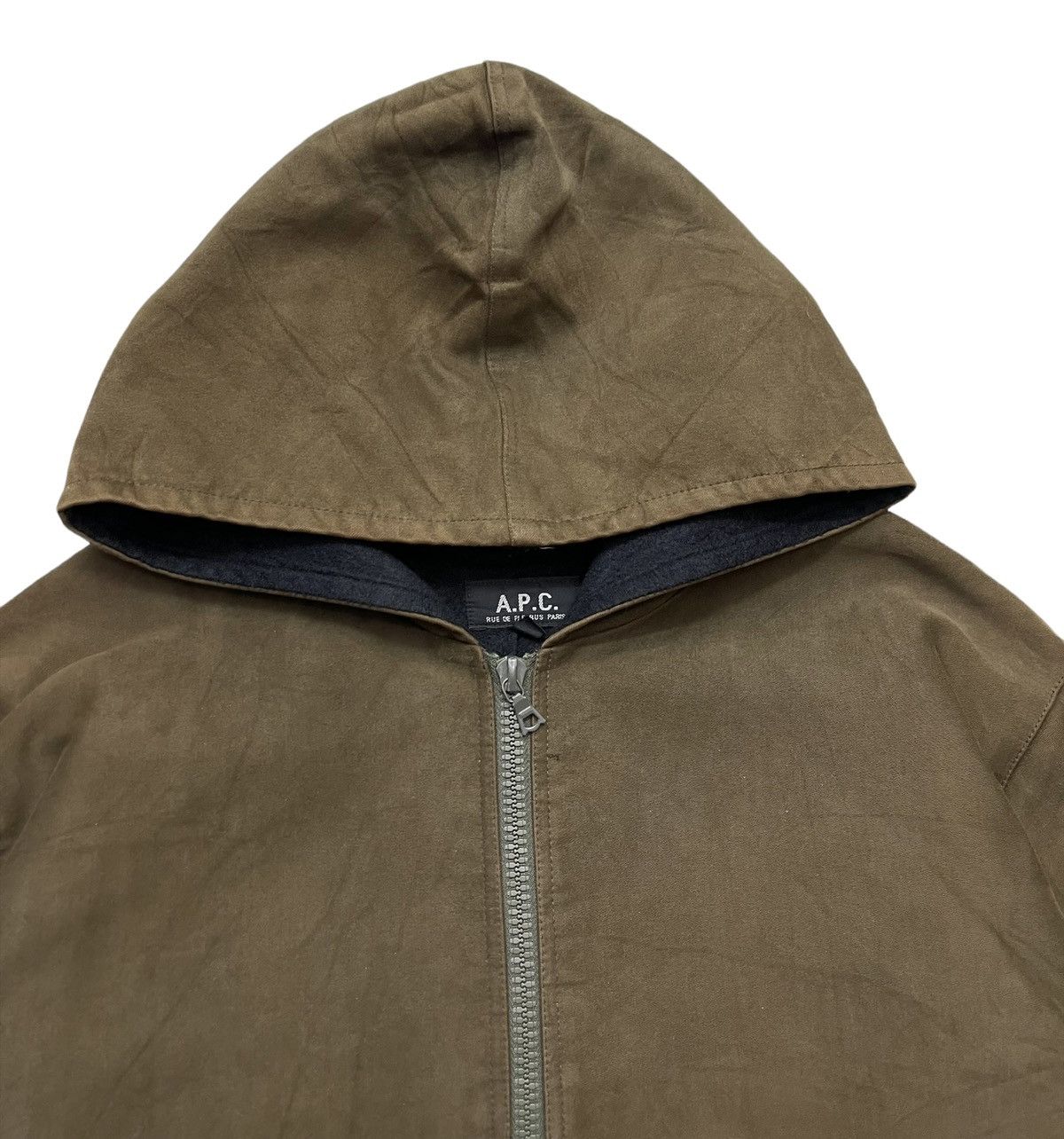 A.P.C. VINTAGE A.P.C HOODIE RIRI ZIPPER MOLESKINE JACKET (size 1) Size US M / EU 48-50 / 2 - 7 Thumbnail