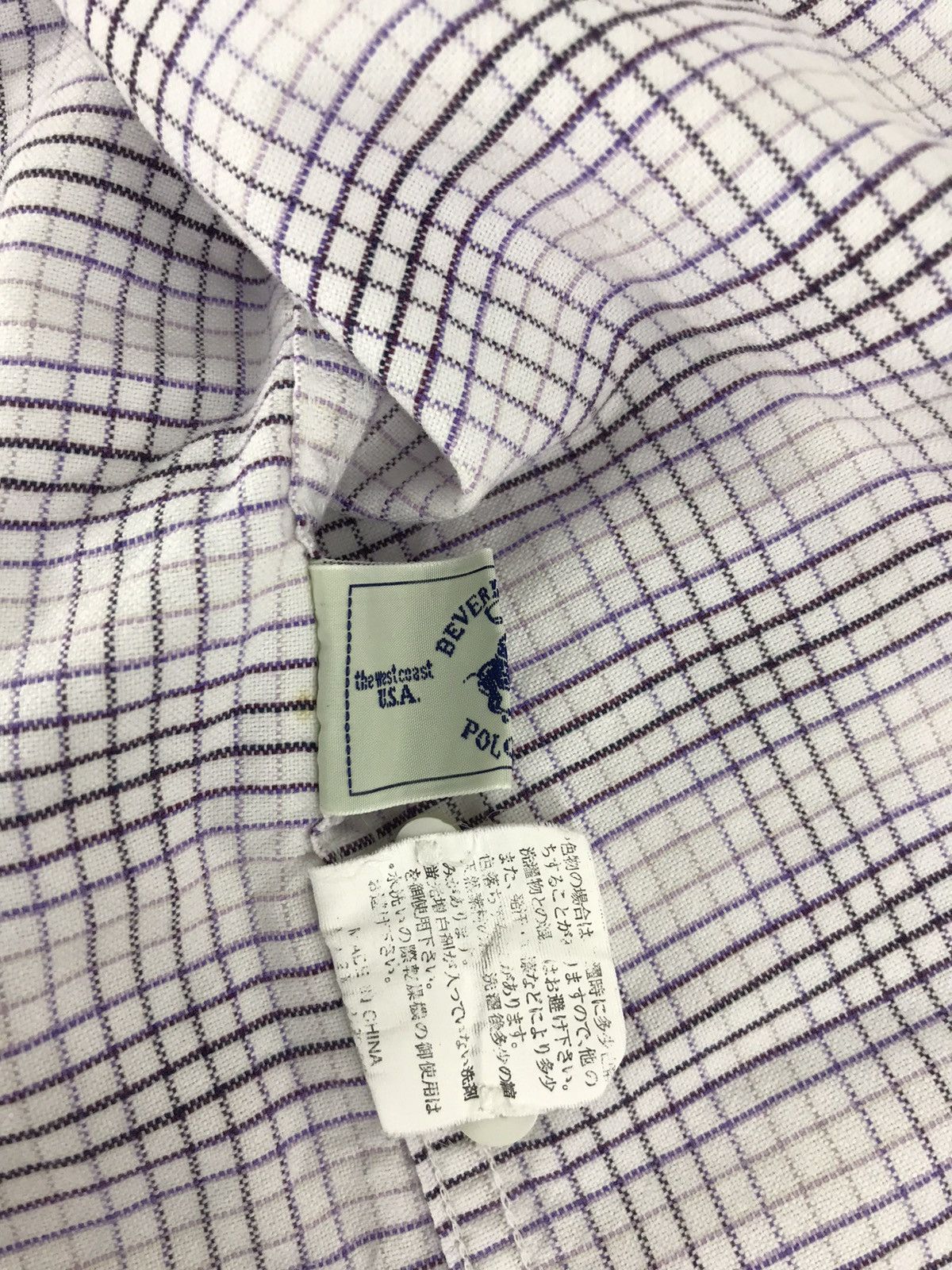 Beverly Hills Polo Club Beverly Hills Polo Club Single Pocket Plaid Check K135j Size US L / EU 52-54 / 3 - 9 Thumbnail