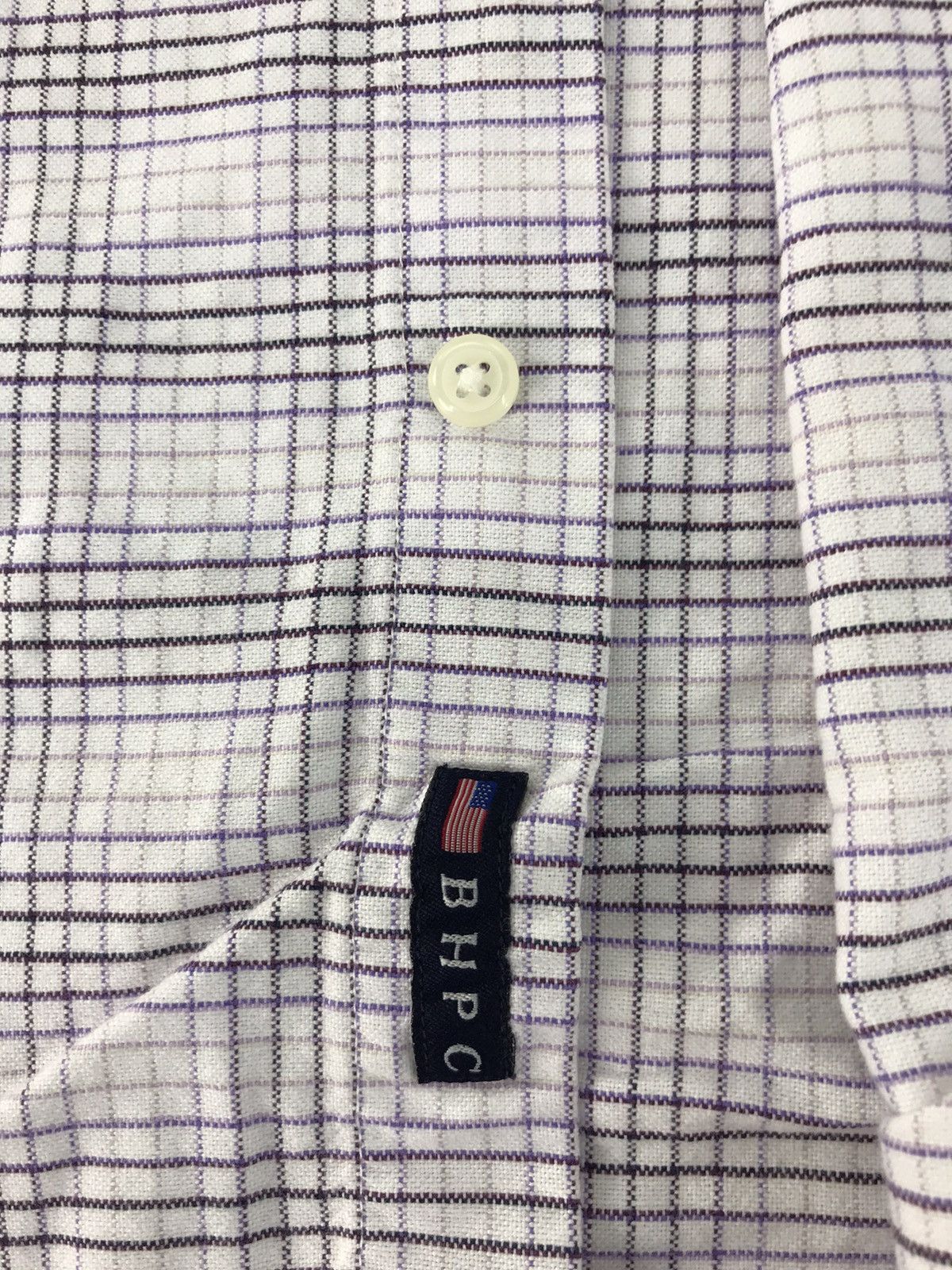 Beverly Hills Polo Club Beverly Hills Polo Club Single Pocket Plaid Check K135j Size US L / EU 52-54 / 3 - 6 Thumbnail