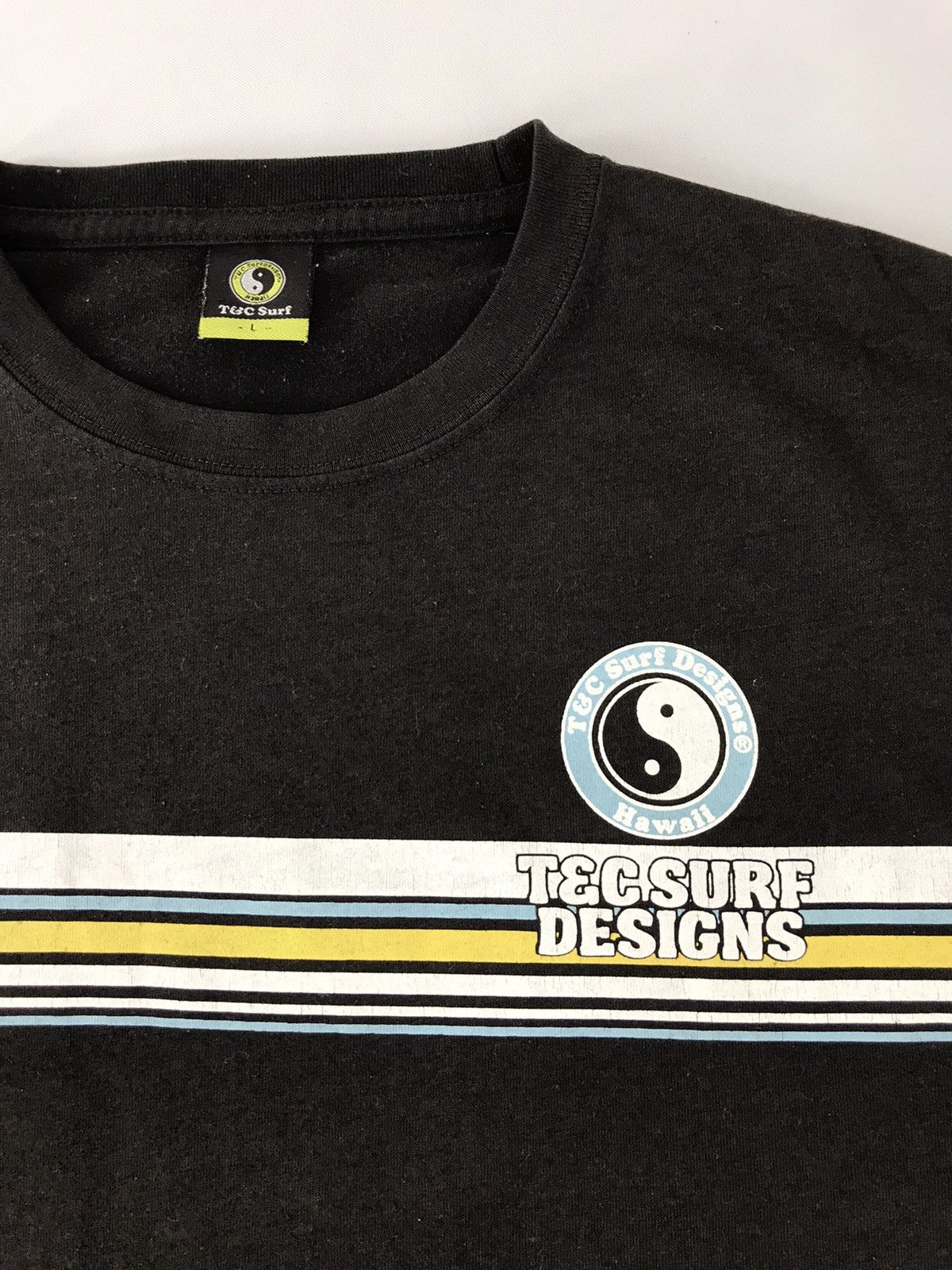Japanese Brand × Vintage T&C Surf Design Aloha Surfing Striped K141j Size US M / EU 48-50 / 2 - 3 Thumbnail