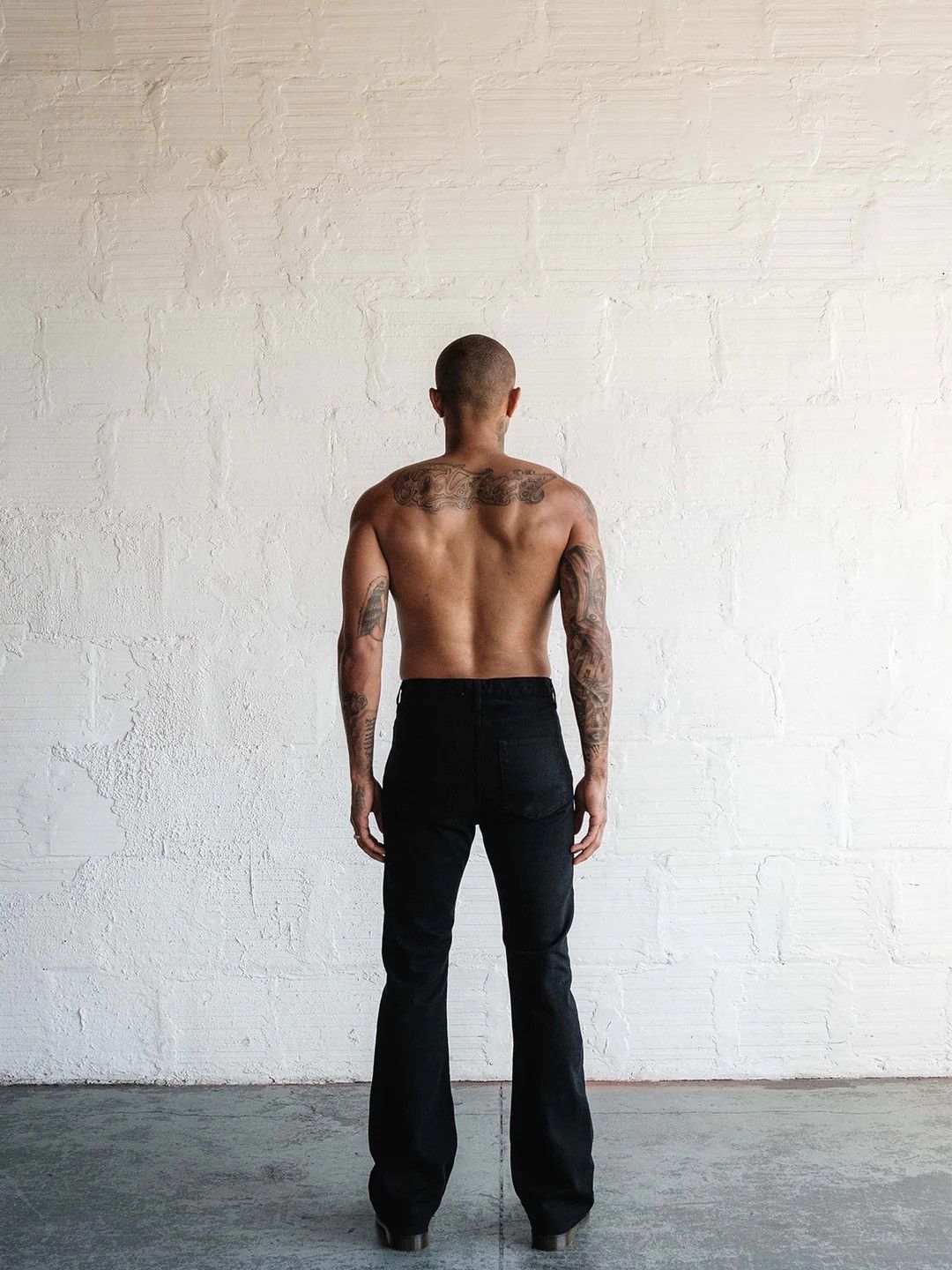 Bare Knuckles Black Denim Flared Jeans Size US 28 / EU 44 - 2 Thumbnail