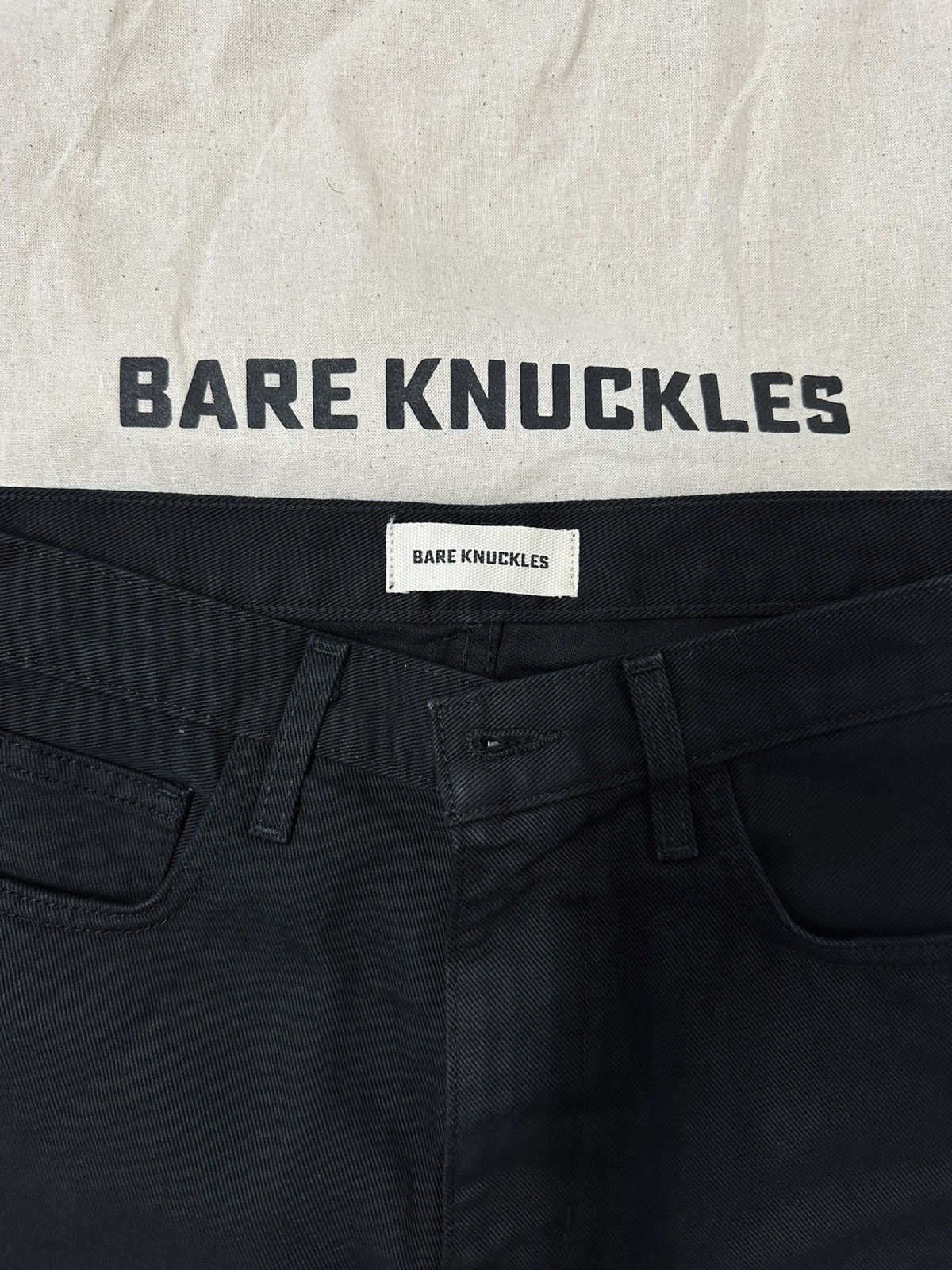 Bare Knuckles Black Denim Flared Jeans Size US 28 / EU 44 - 4 Thumbnail