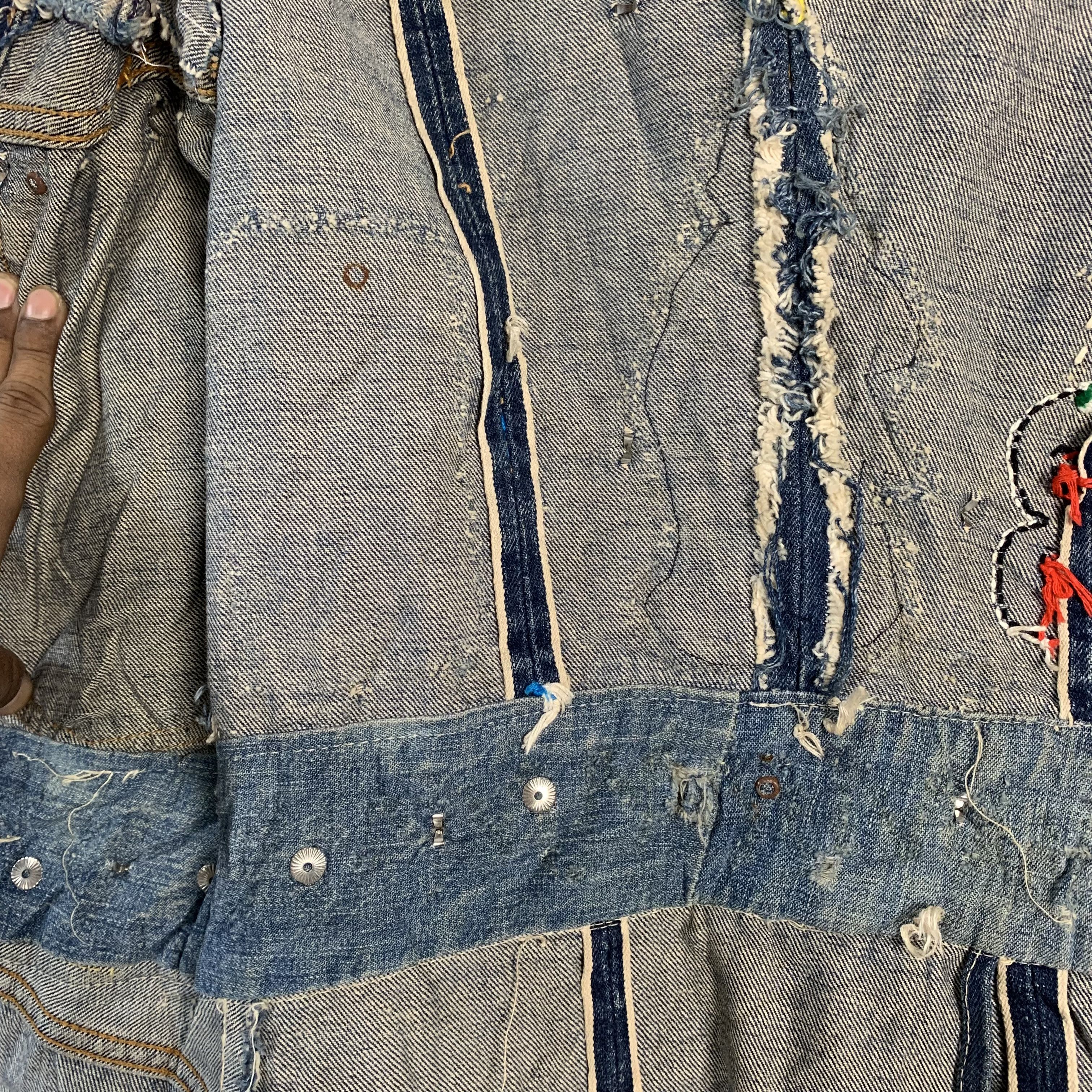 Other Vintage Custom Made Selvedge Full Cartoon Patches Jacket Size S / US 4 / IT 40 - 7 Thumbnail