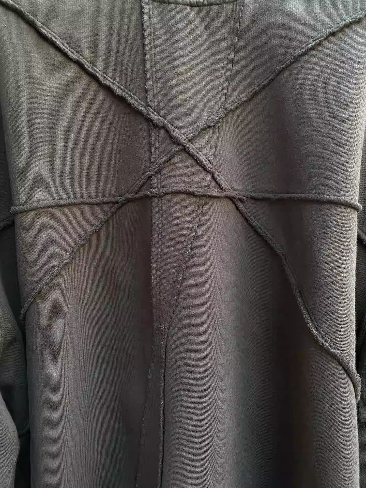 Rick Owens Rick Owens Drkshdw Pentastar bat sleeve fleece sweatshirt Size US S / EU 44-46 / 1 - 3 Thumbnail