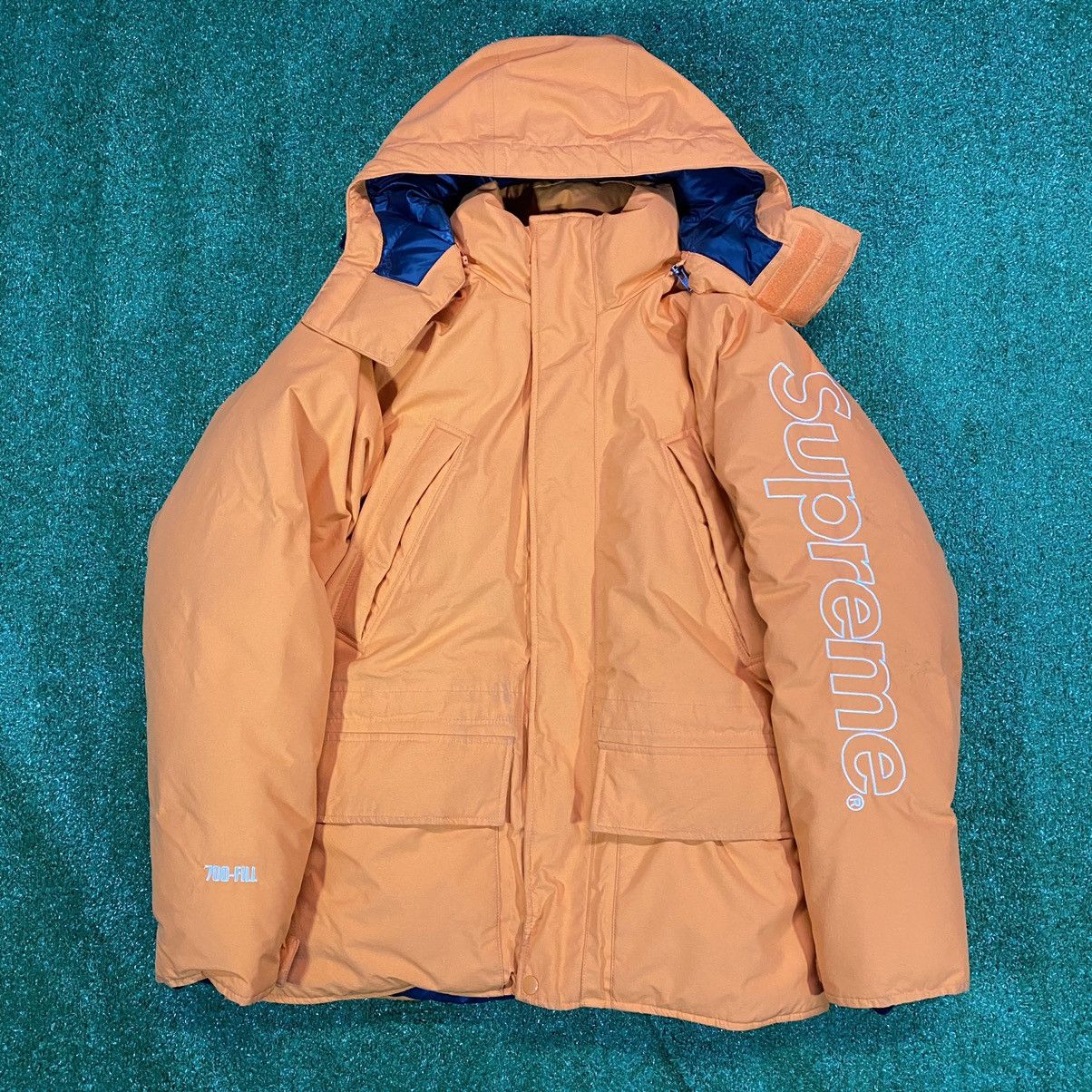 Pre-owned Supreme 700-fill Down Taped Seam Parka In Orange