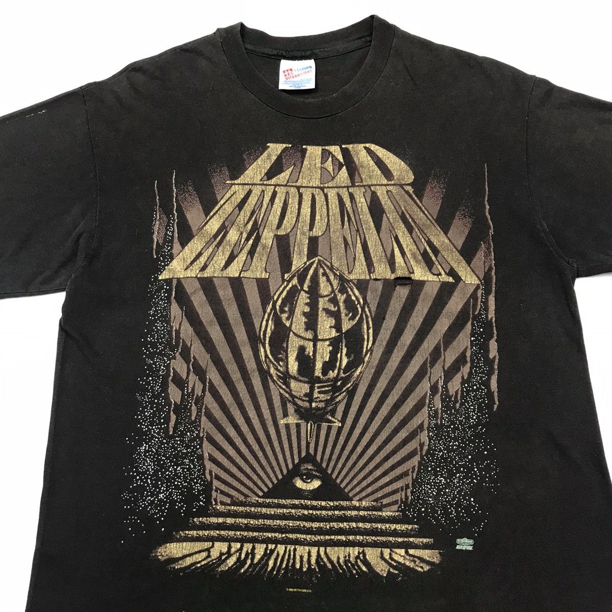 Band Tees × Led Zeppelin × Vintage Vintage 90s LED ZEPPELIN distressed t-shirt Size US L / EU 52-54 / 3 - 3 Thumbnail
