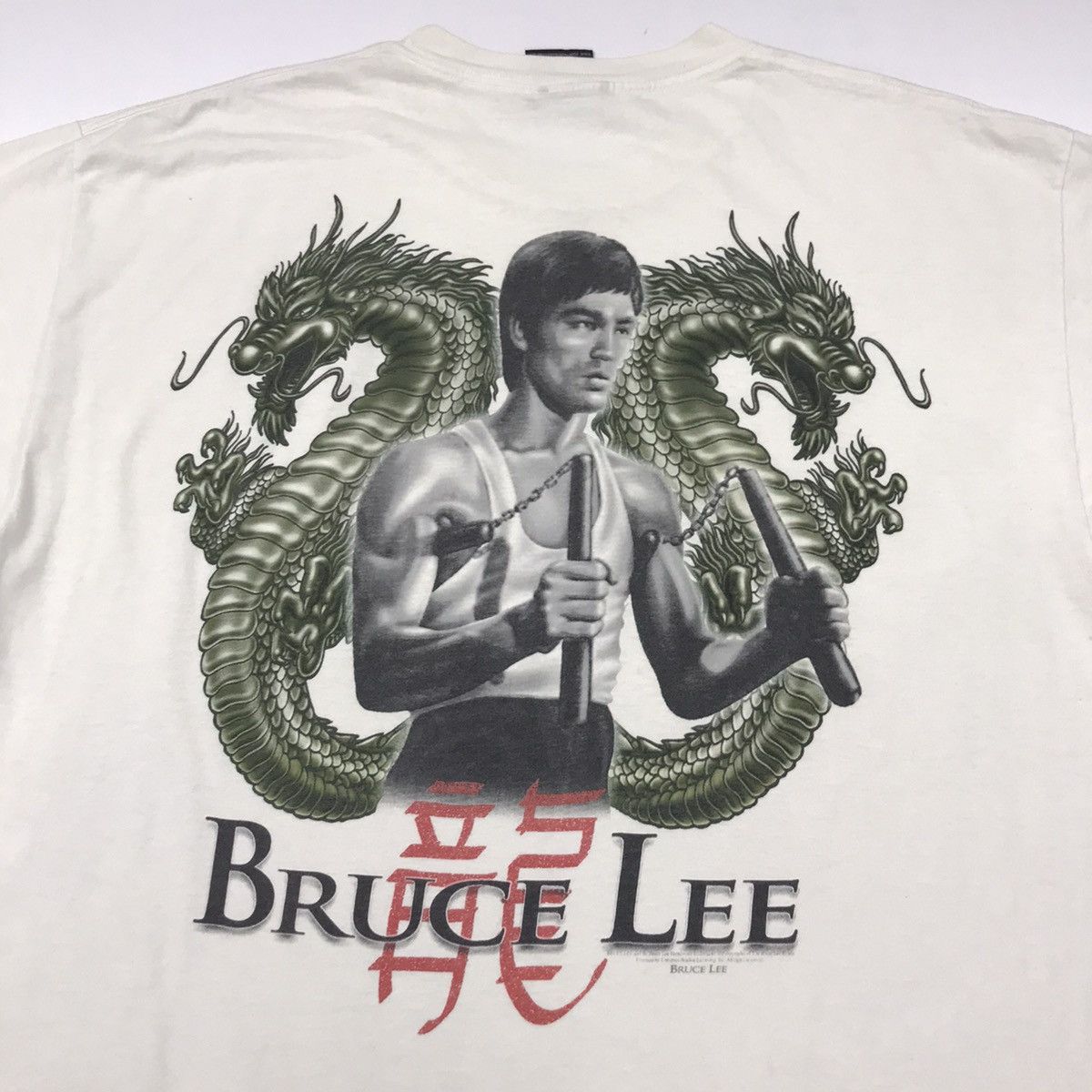 Vintage Vintage BRUCE LEE Dragon printed t-shirt Size US XL / EU 56 / 4 - 3 Thumbnail