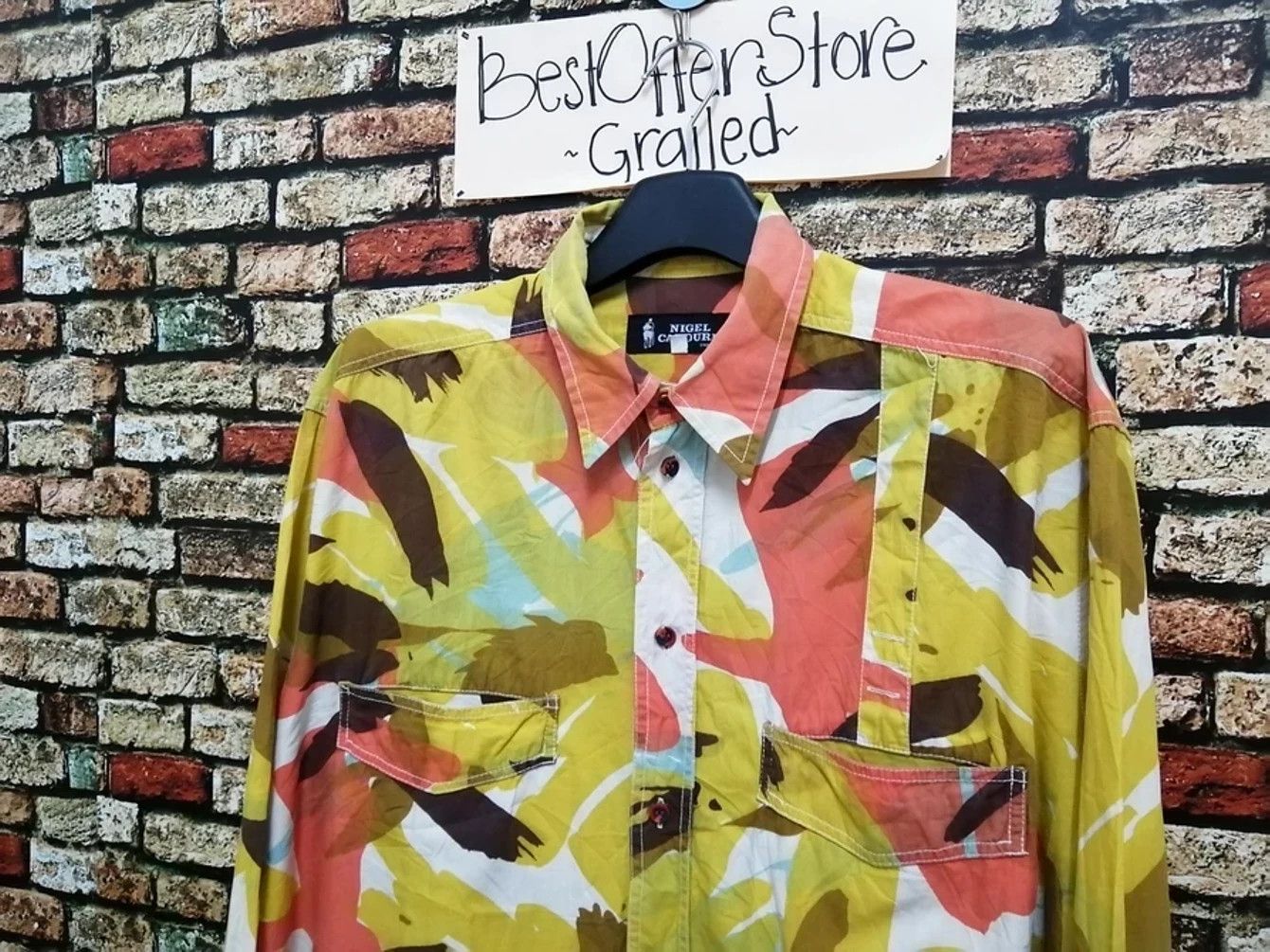 Nigel Cabourn Vintage NIGEL CABOURN Camo Oversized Shirt Size US M / EU 48-50 / 2 - 2 Thumbnail