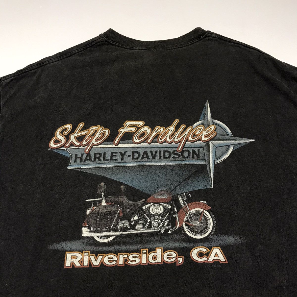 Harley Davidson × Vintage HARLEY DAVIDSON Skip Fordyce t-shirt Size US XL / EU 56 / 4 - 4 Thumbnail