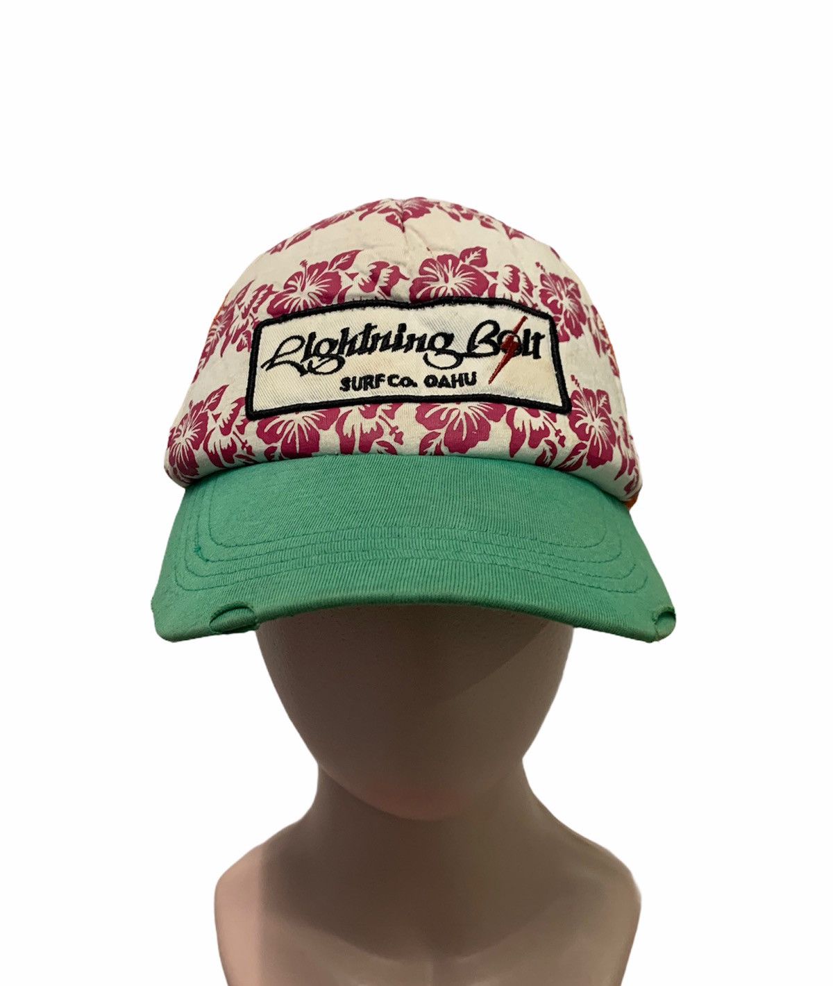 Japanese Brand × Vintage 🔥Vintage Lightning Bolt Logo Trucker Cap Size ONE SIZE - 1 Thumbnail
