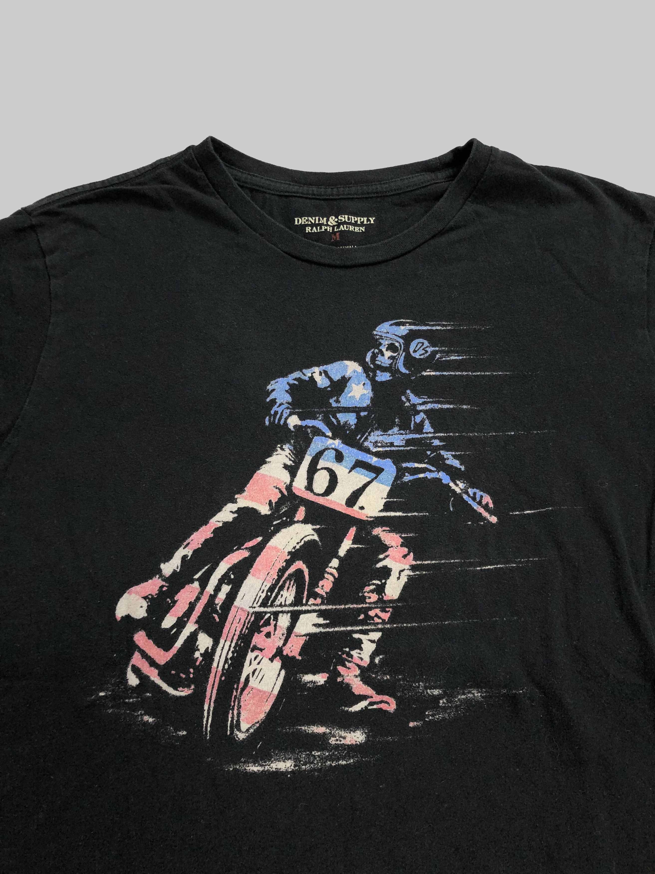 Denim & Supply Ralph Lauren Polo Ralph Lauren Moto Bike t-shirt Size US M / EU 48-50 / 2 - 2 Thumbnail